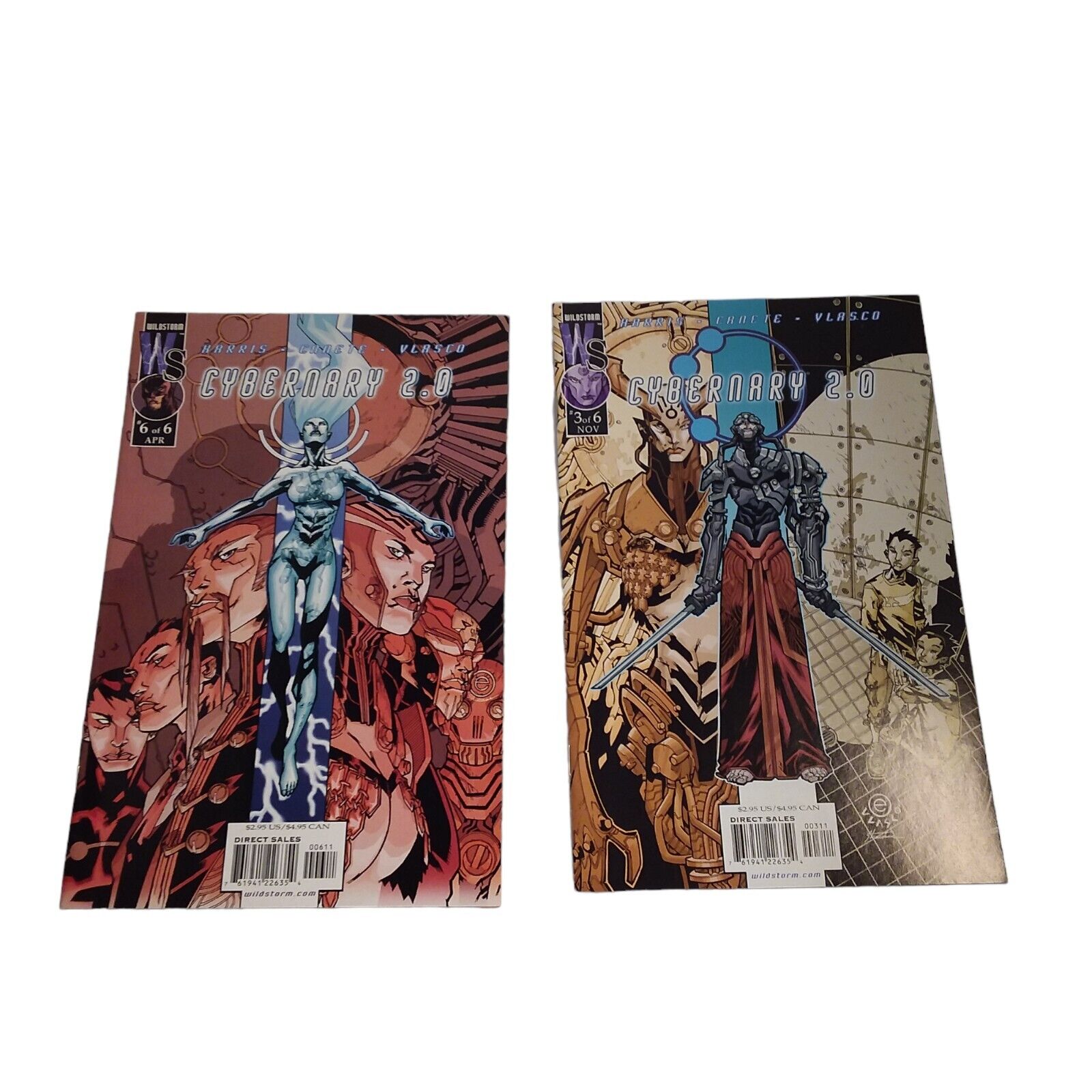 Wildstorm Comics Cybernary 2.0 #3 of 6 and #6 of 6