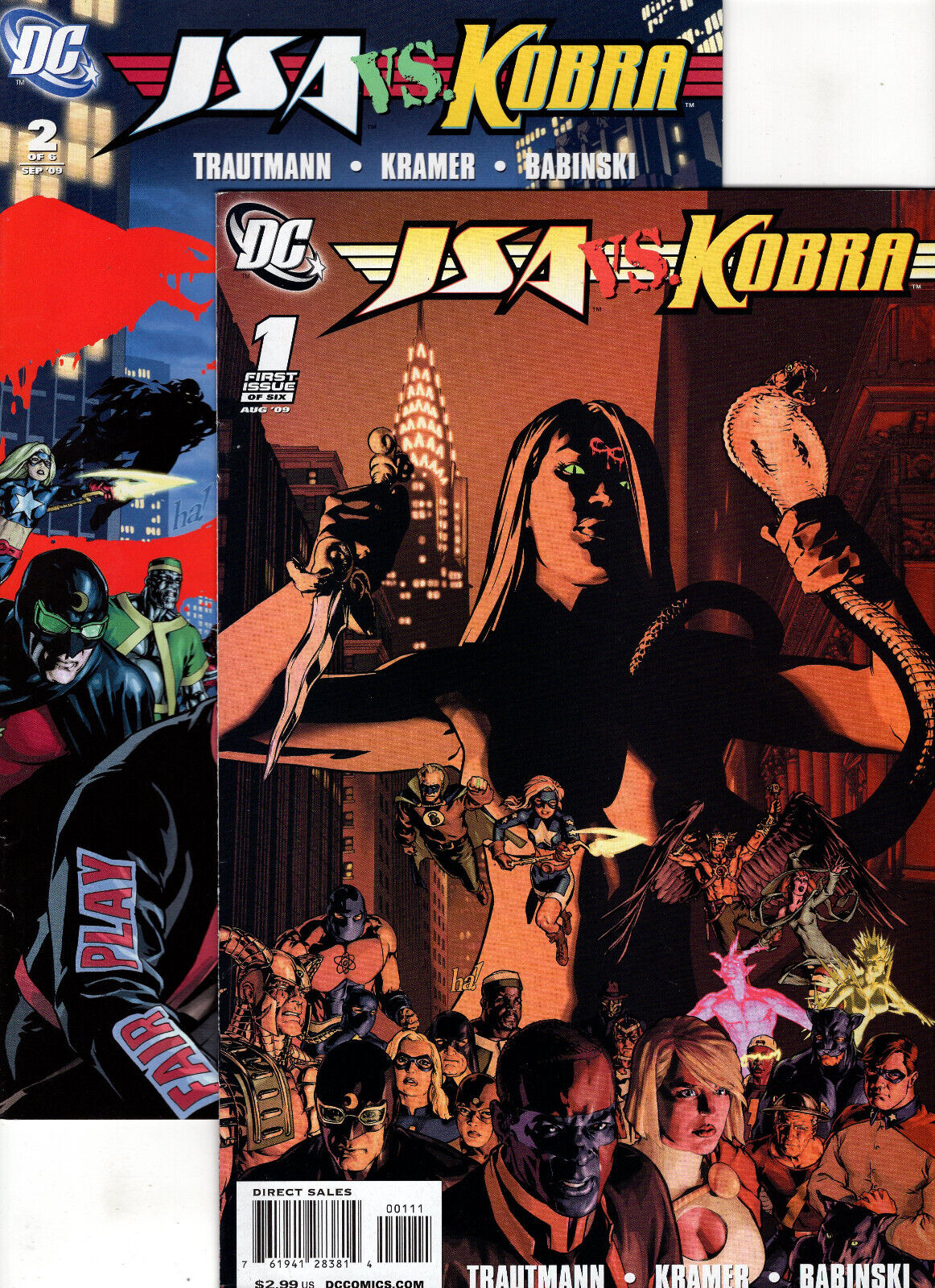JSA vs. Kobra #1 & #2 (2009, DC Comics)