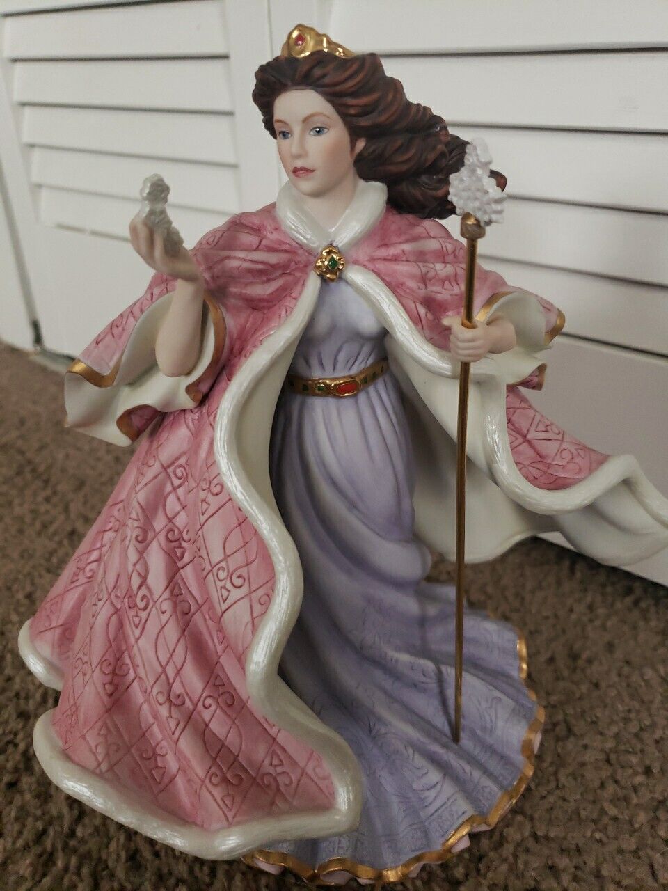 Vintage 1997 Lenox Christmas Princess Gabrielle Porcelain Doll Figurine