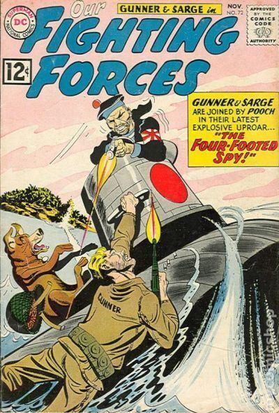 Our Fighting Forces #72 VG 4.0 1962 Stock Image Low Grade