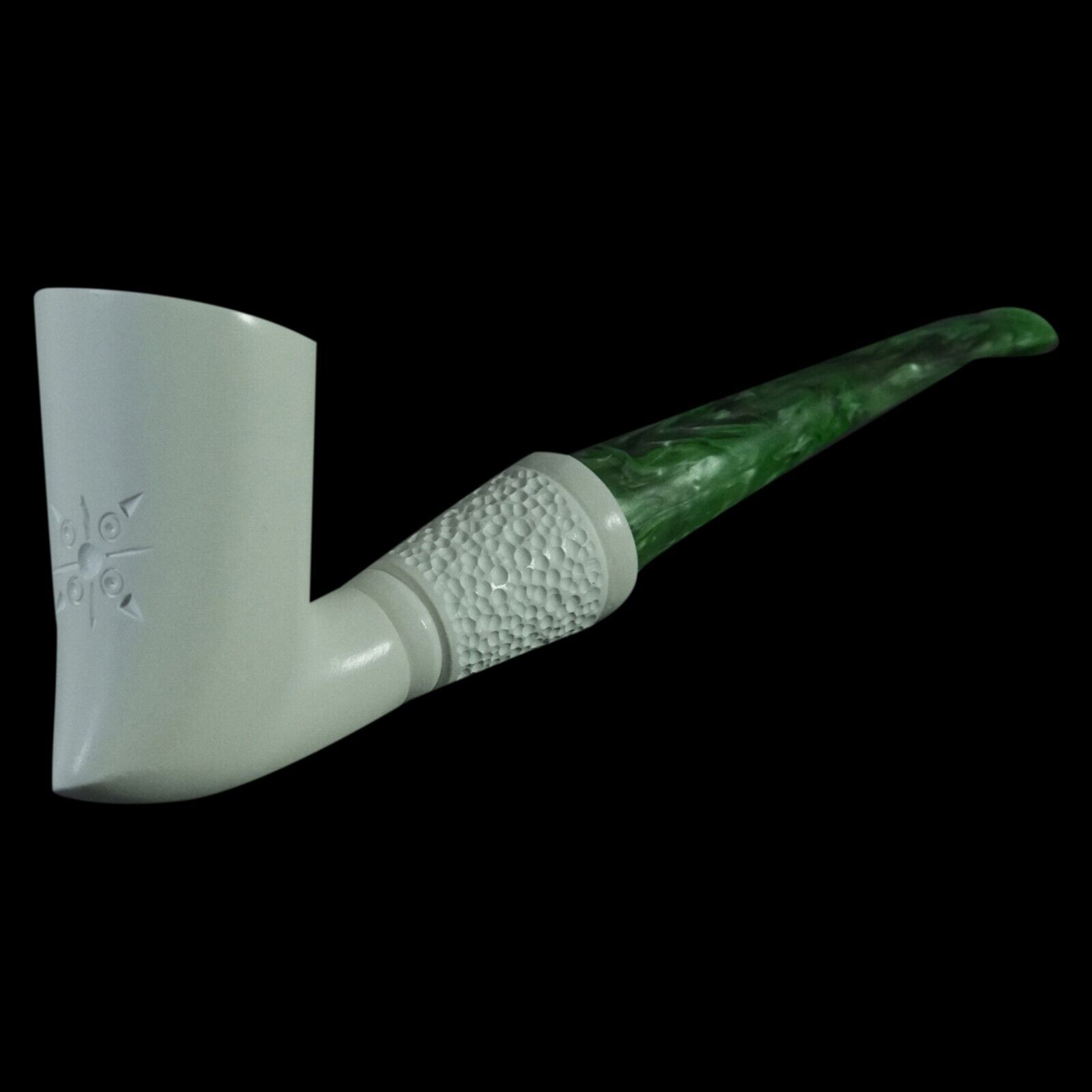 Large Classic Block Meerschaum Pipe with case D-39