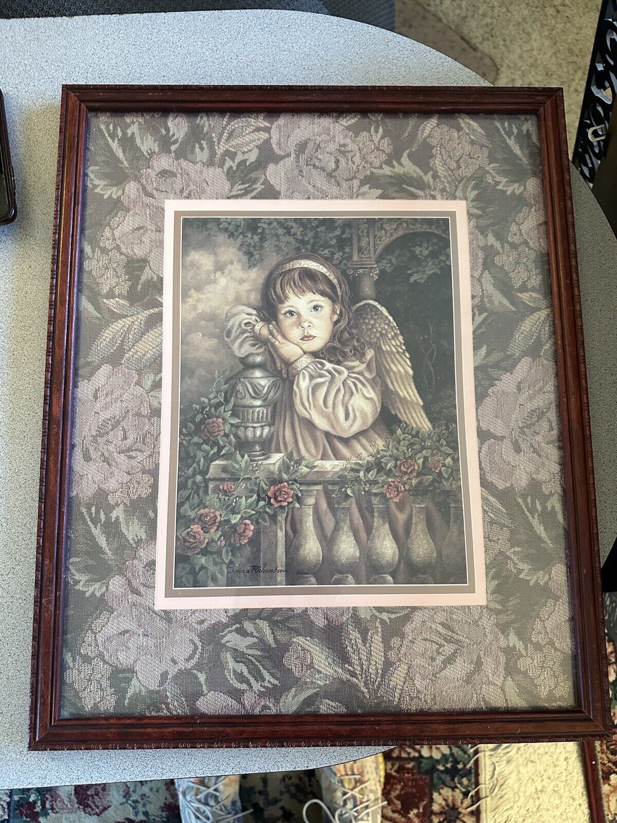 DONNA RICHARDSON GARDENS Of Innocence Framed Print Hope Little Girl Angel