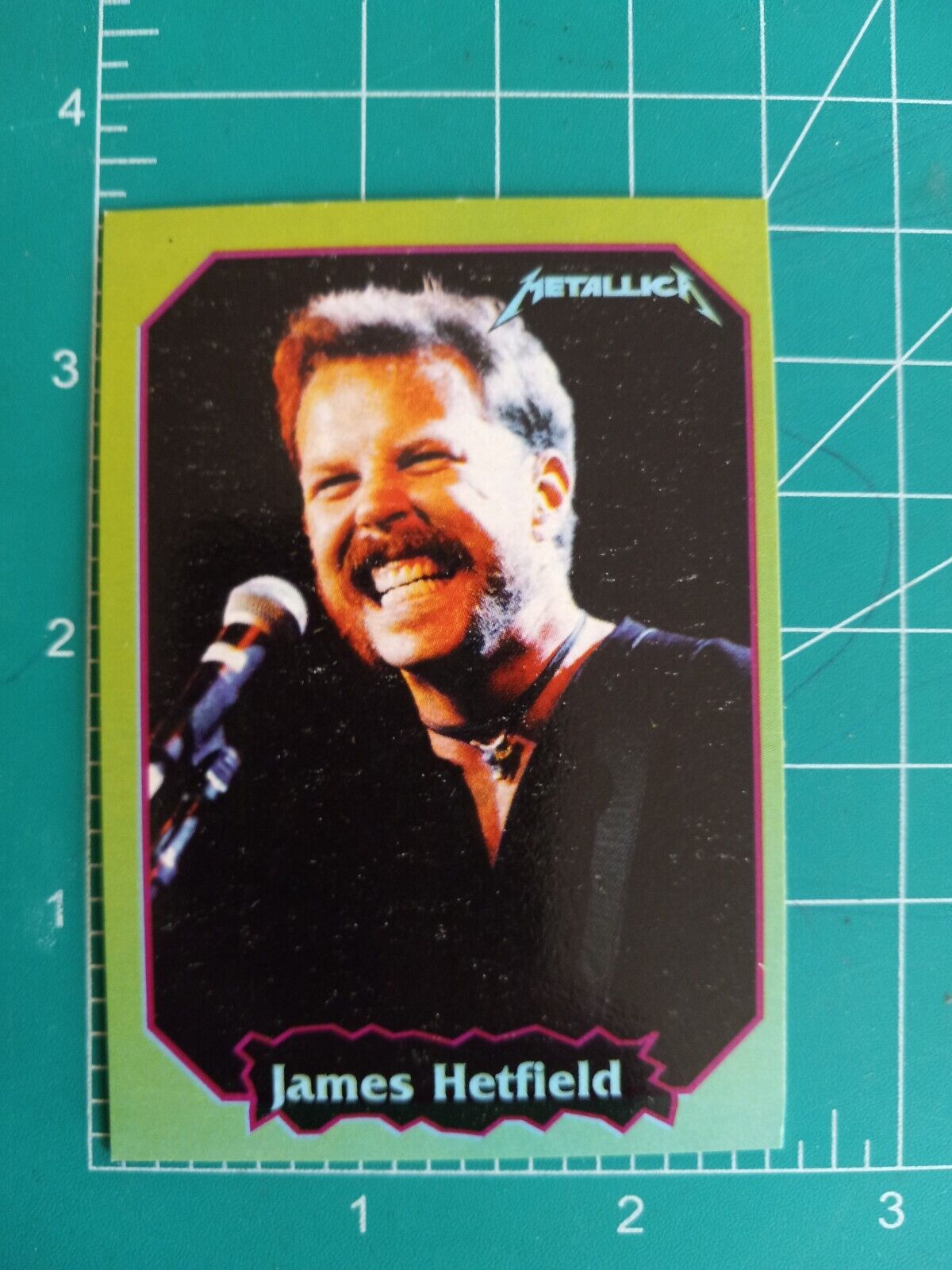 1997 Ultra Figus Argentina Rock Music Cards METALLICA JAMES HETFIELD 