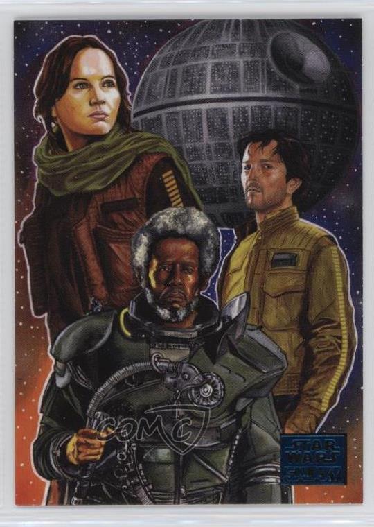 2018 Topps Star Wars Galaxy New Visions Blue Jyn Erso Captain Cassian Andor my8