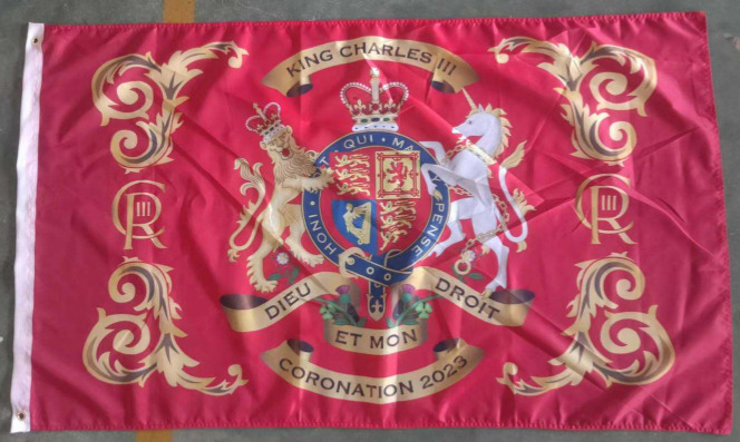 King Charles III Coronation Commemorative Flag 2023 British UK Commonwealth