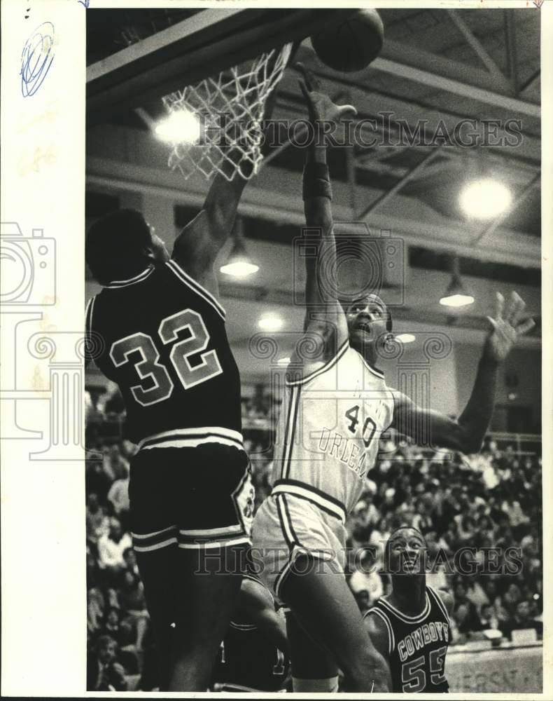 1982 Press Photo University of New Orleans Versus Oklahoma State Basketball Game