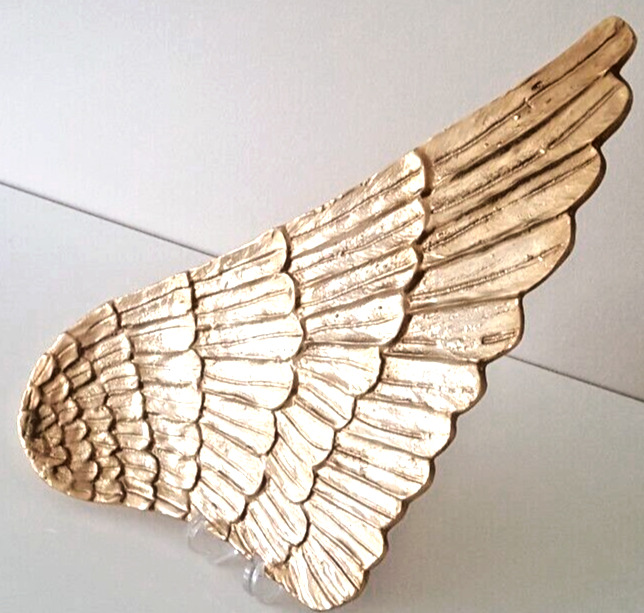 Nike Wing Brass Metal Art Remember A Lost Loved One who has Taken Flight