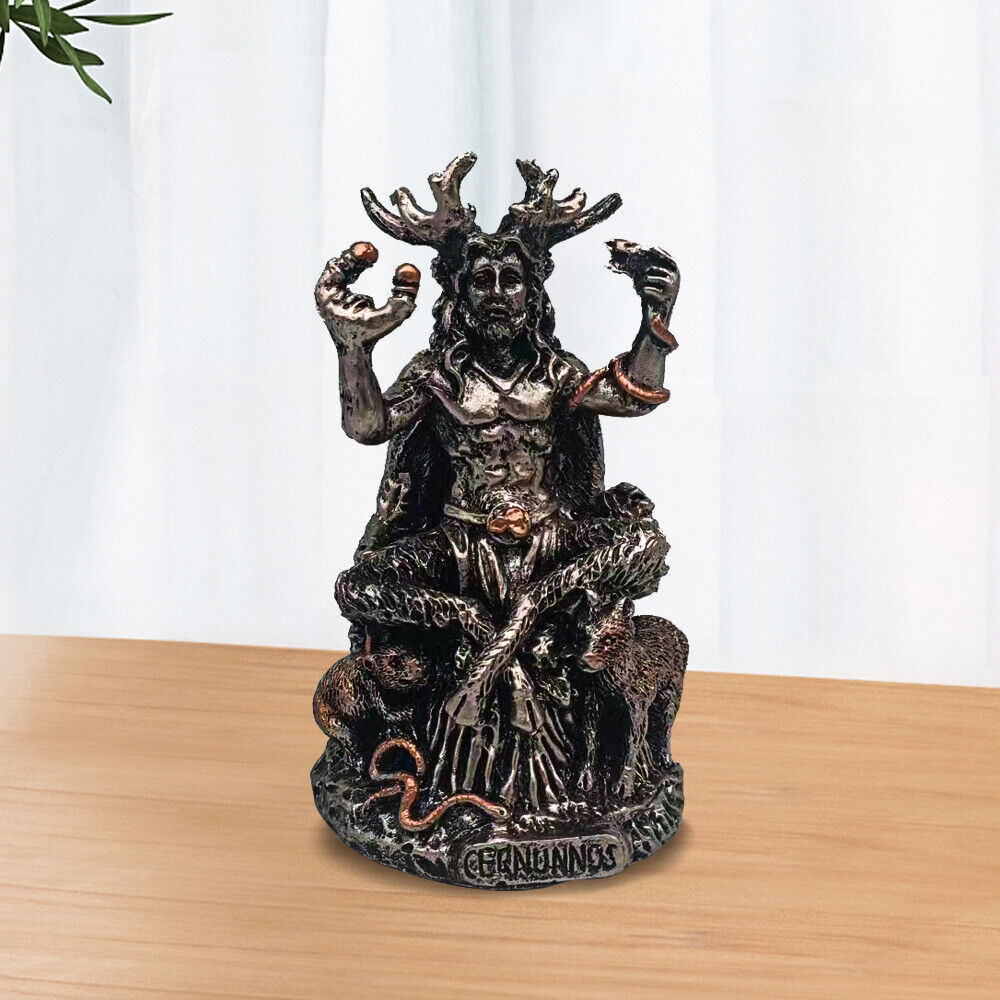 Resin Statues Cernunnos Celtic Horned God of Animals and The Underworld Statue