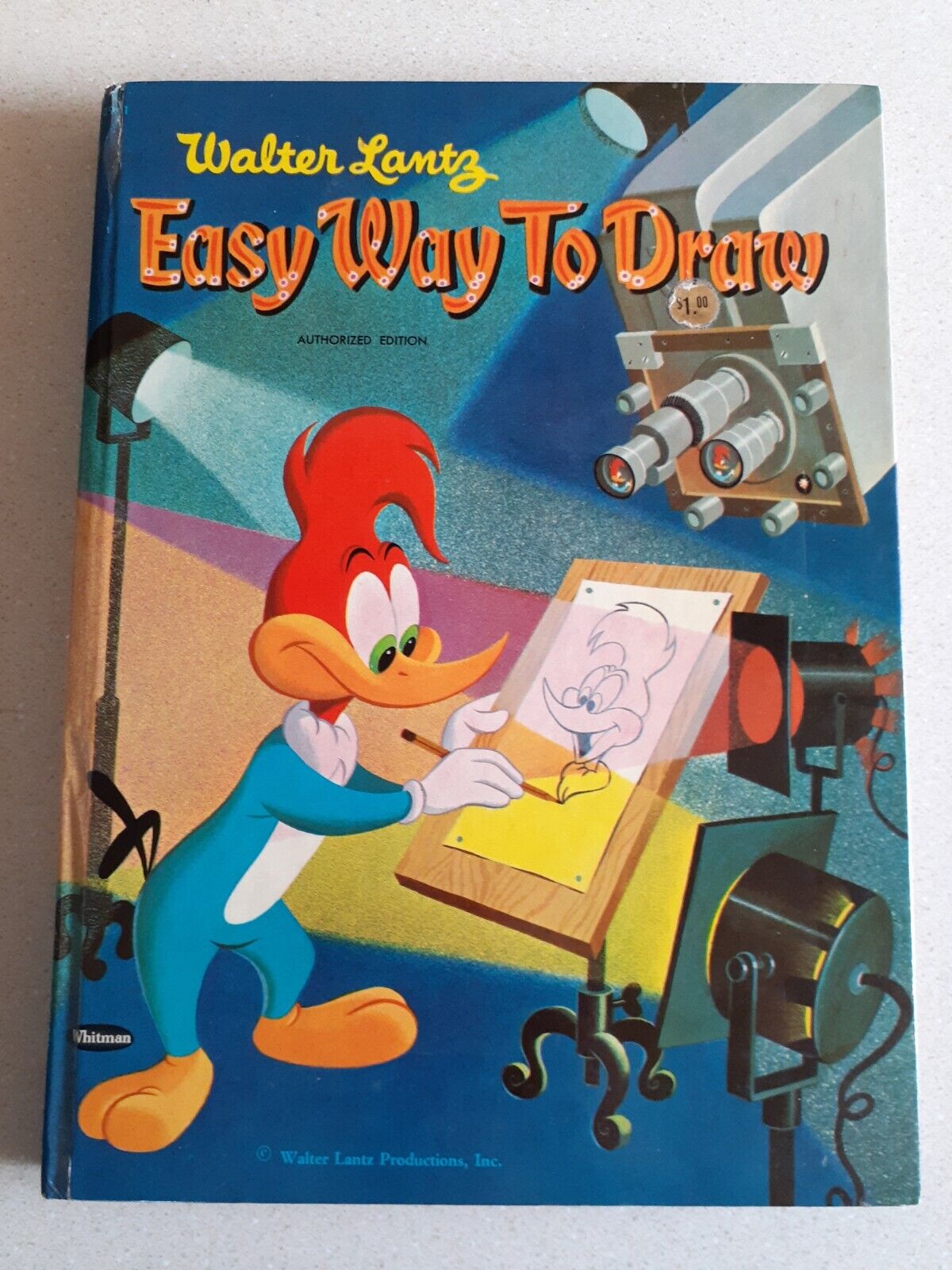 Vintage 1958 Whitman Step by Step Walter Lantz Easy Way To Draw Woody Woodpecker