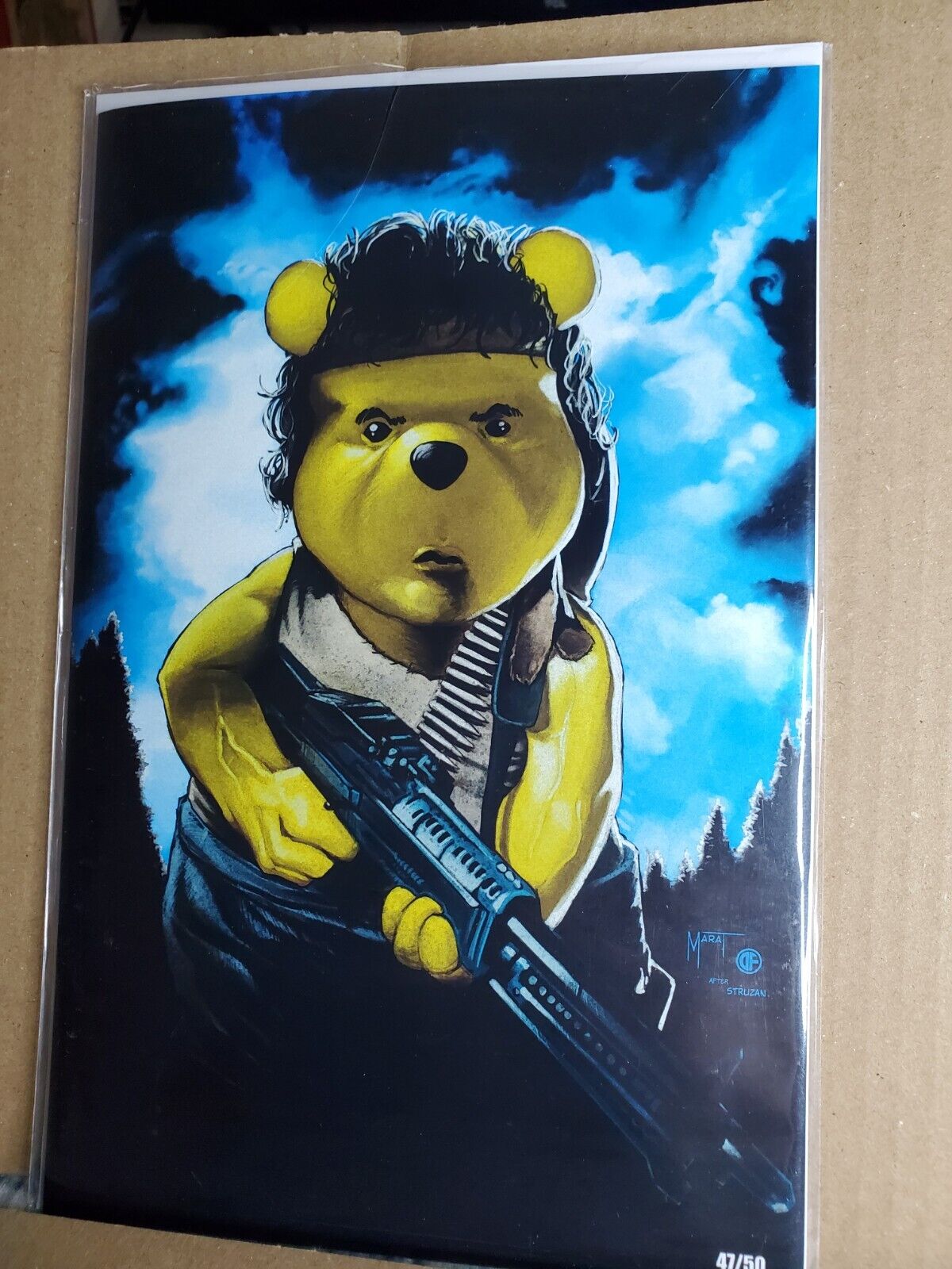 Do You Pooh : RAMBO Movie Poster Homage [ 47/50 ] Virgin  - Marat Mychaels