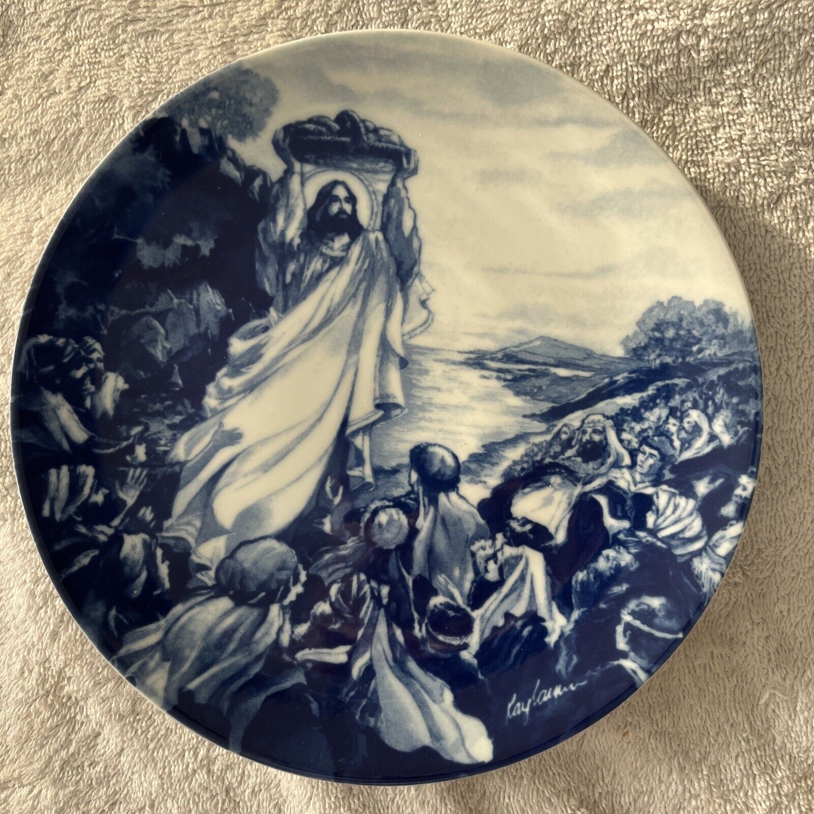 Avon 1993 Collectibles Jesus Feeds The Multitude Porcelain Plate