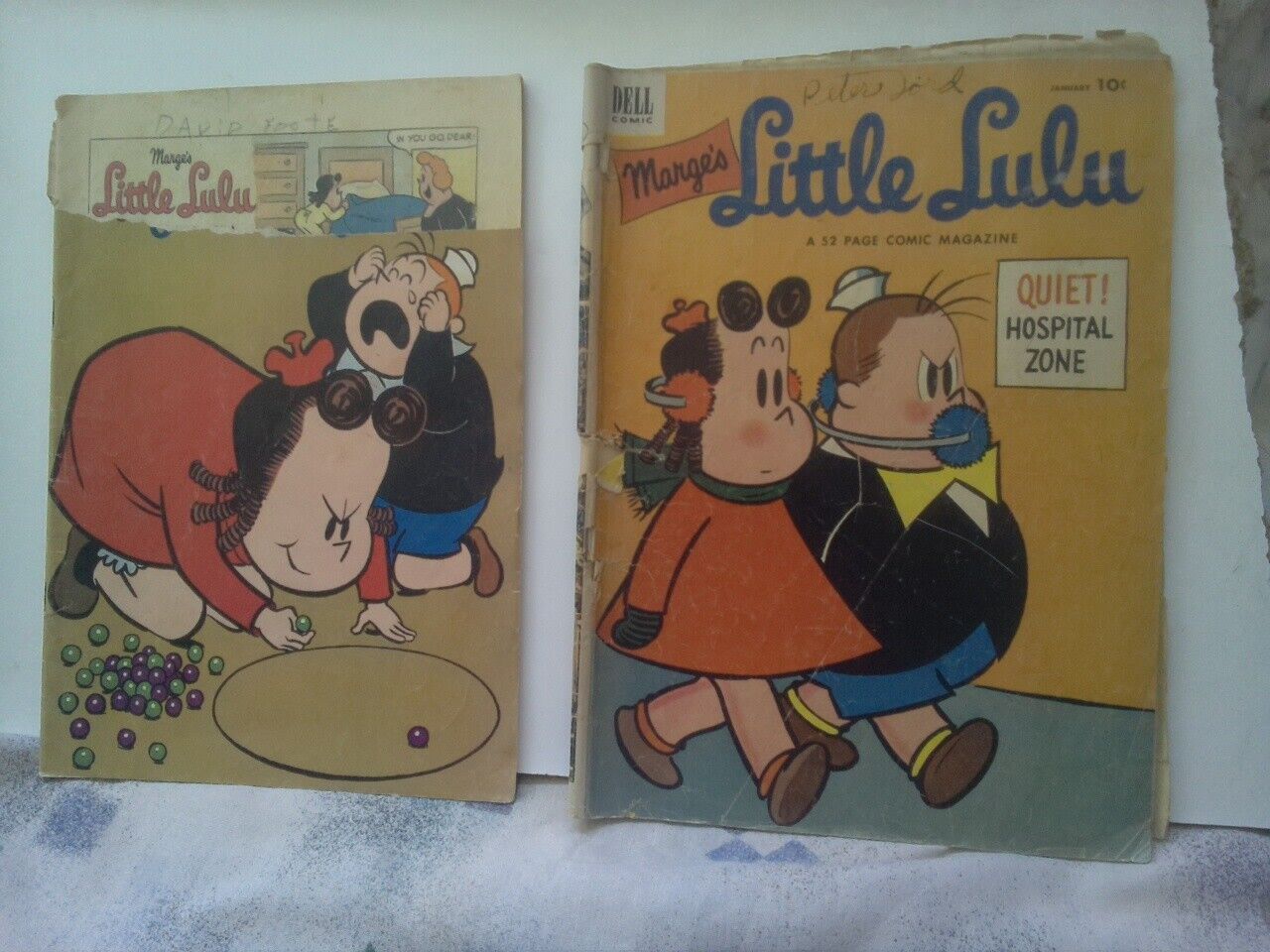 Little Lulu #55 Dell Comics Jan. 1953 LOW GRADE also #118 1958  READING COPIES
