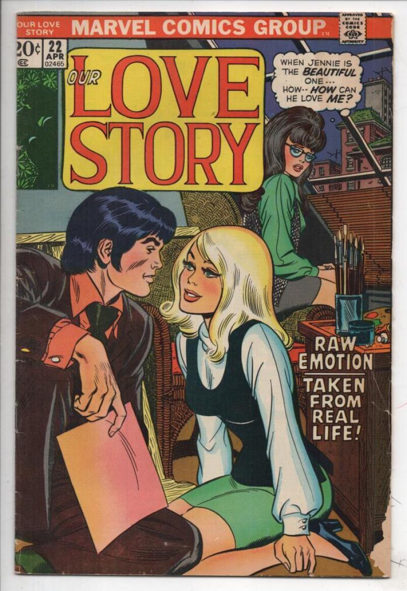 OUR LOVE STORY #22, VG+, DC, 1973, Buscema, Romance comic