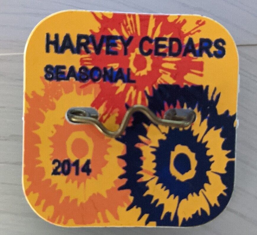 New 2014 Harvey Cedars Seasonal Badge Beach Pin Tag Uncirculated