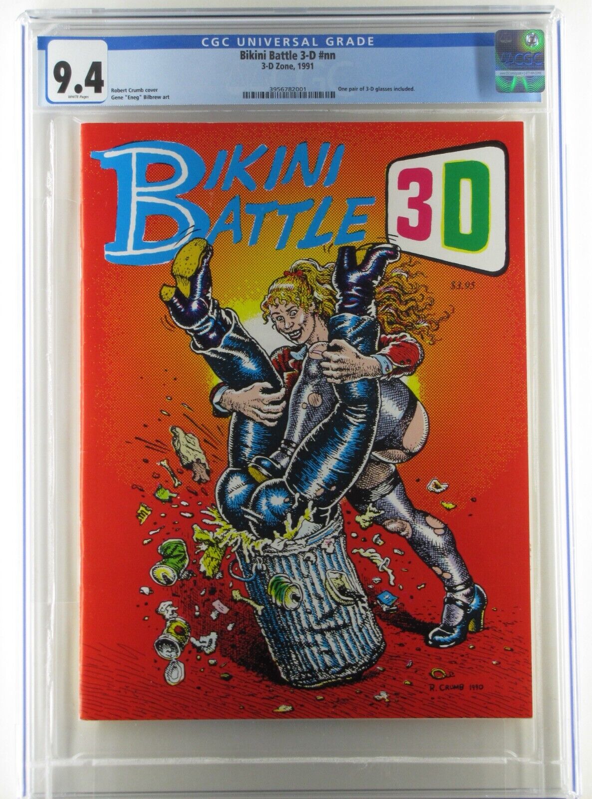 Bikini Battle 3D 1991 CGC 9.4 Only One in CGC Census Robert Crumb Extremely Rare