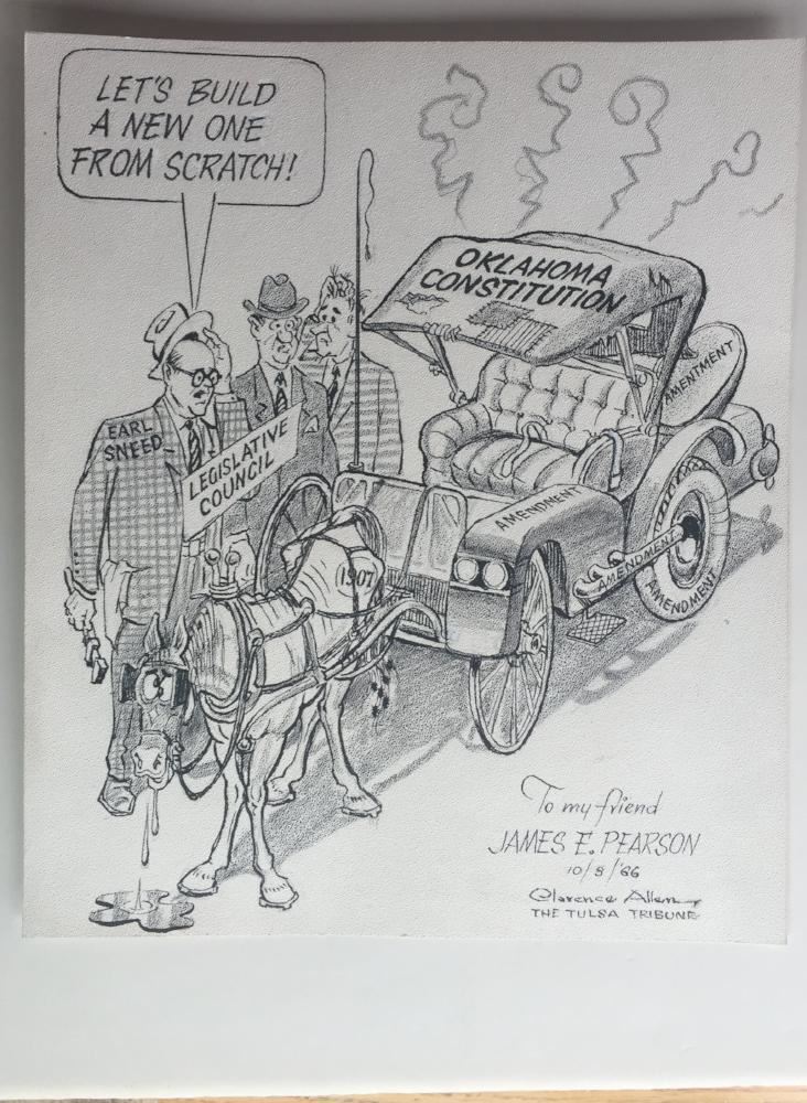 Let\'s Build a New One  Comic Strip Art By Clarence Allen Tulsa Tribune 10/8/1966