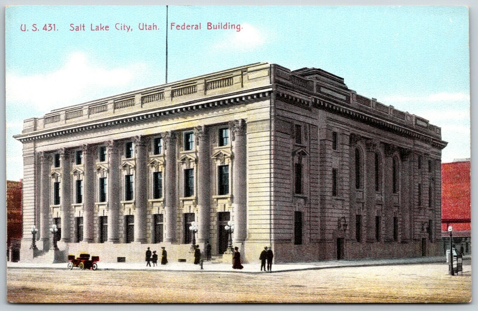 Federal Building, Salt Lake City, Utah - Postcard