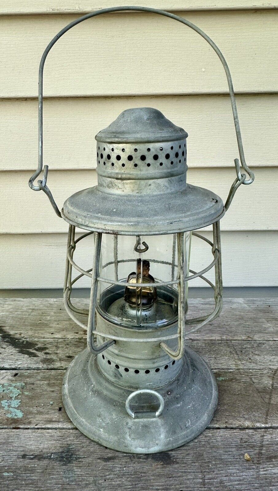 Keystone Lantern Company Tall Globe Ship Deck Lantern Last Patd. 1903