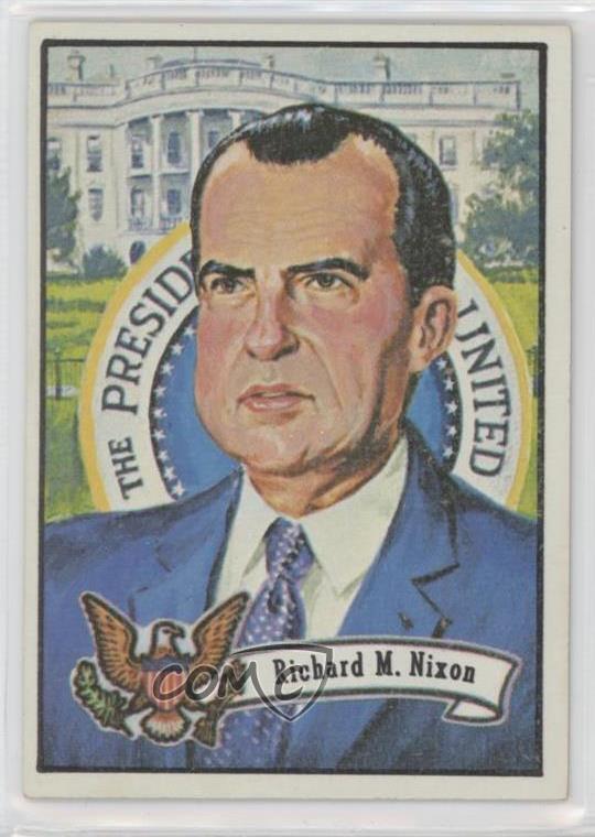 1972 Topps US Presidents Richard Nixon #36 6f8