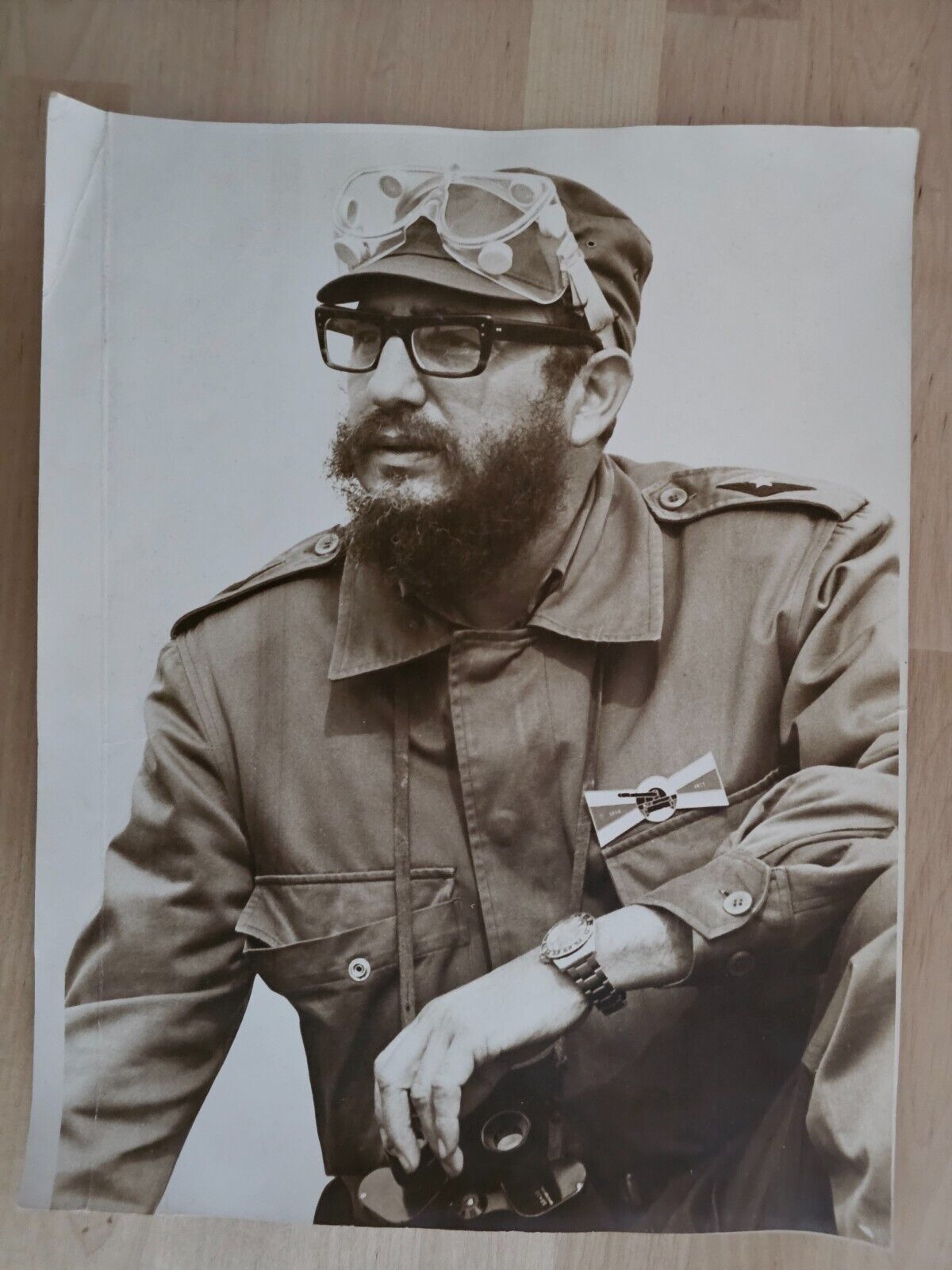 CUBA CUBAN REVOLUTION MOMENT FIDEL CASTRO PORTRAIT 1960s KORDA ORIG Photo XXL