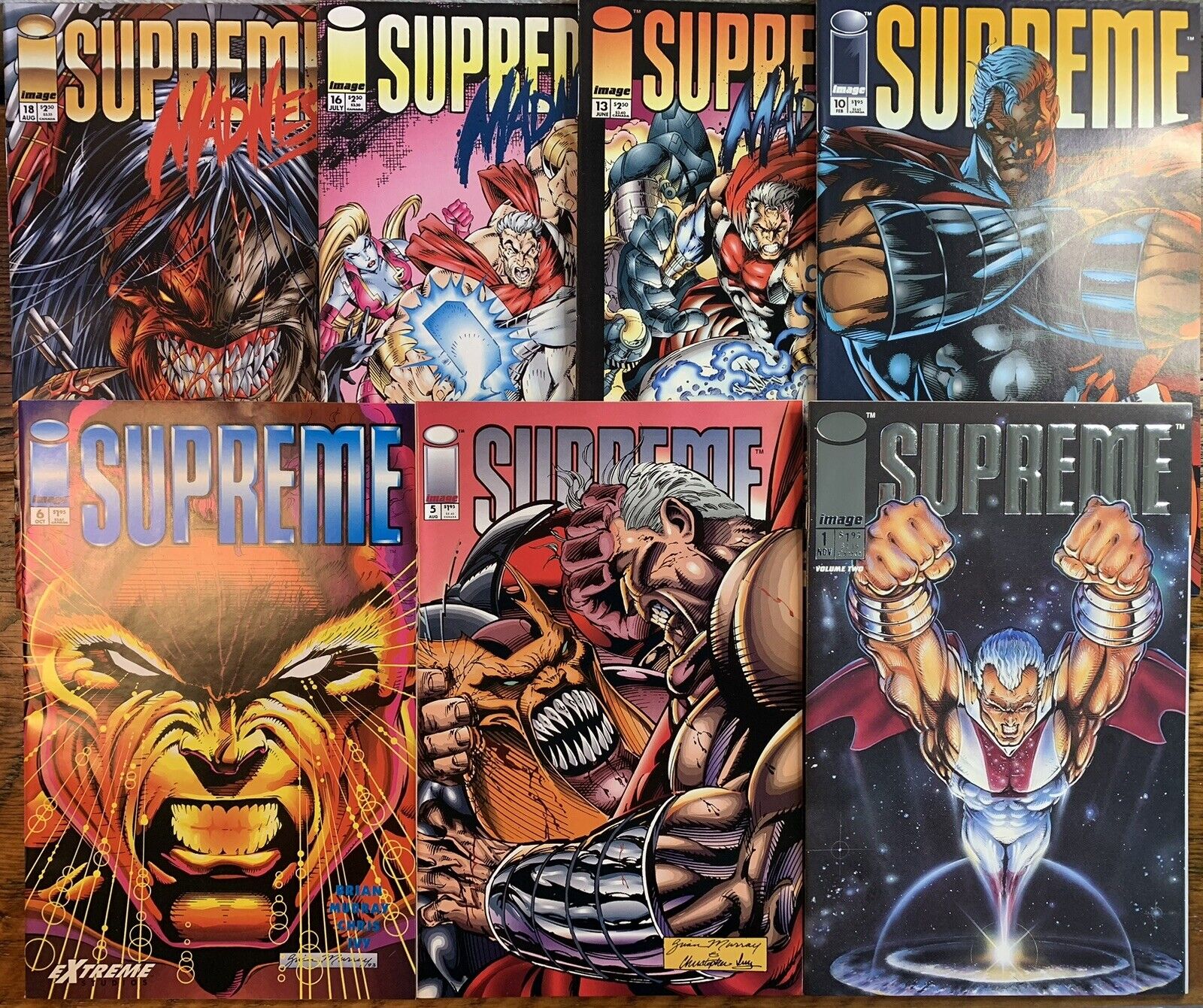 Supreme Lot NM 1 5 6 10 13 16 18 (7 Books) Image Comics Rob Liefeld