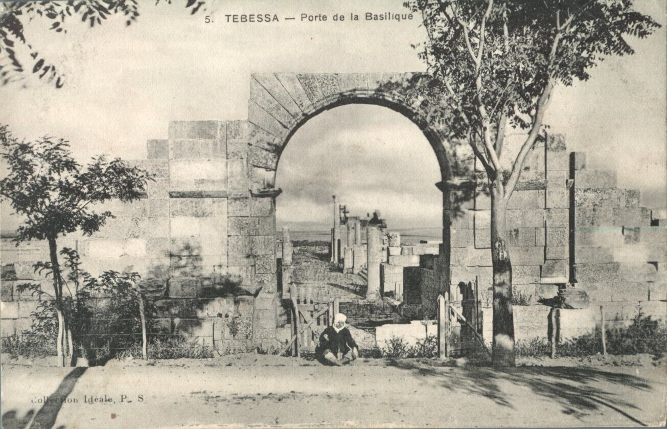 CPA Algeria Tebessa Basilica Gate