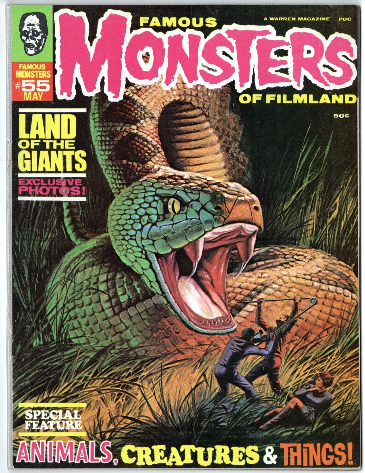 FAMOUS MONSTERS OF FILMLAND 55  Fine+  1969  Land Of the Giants, Dracula 2000