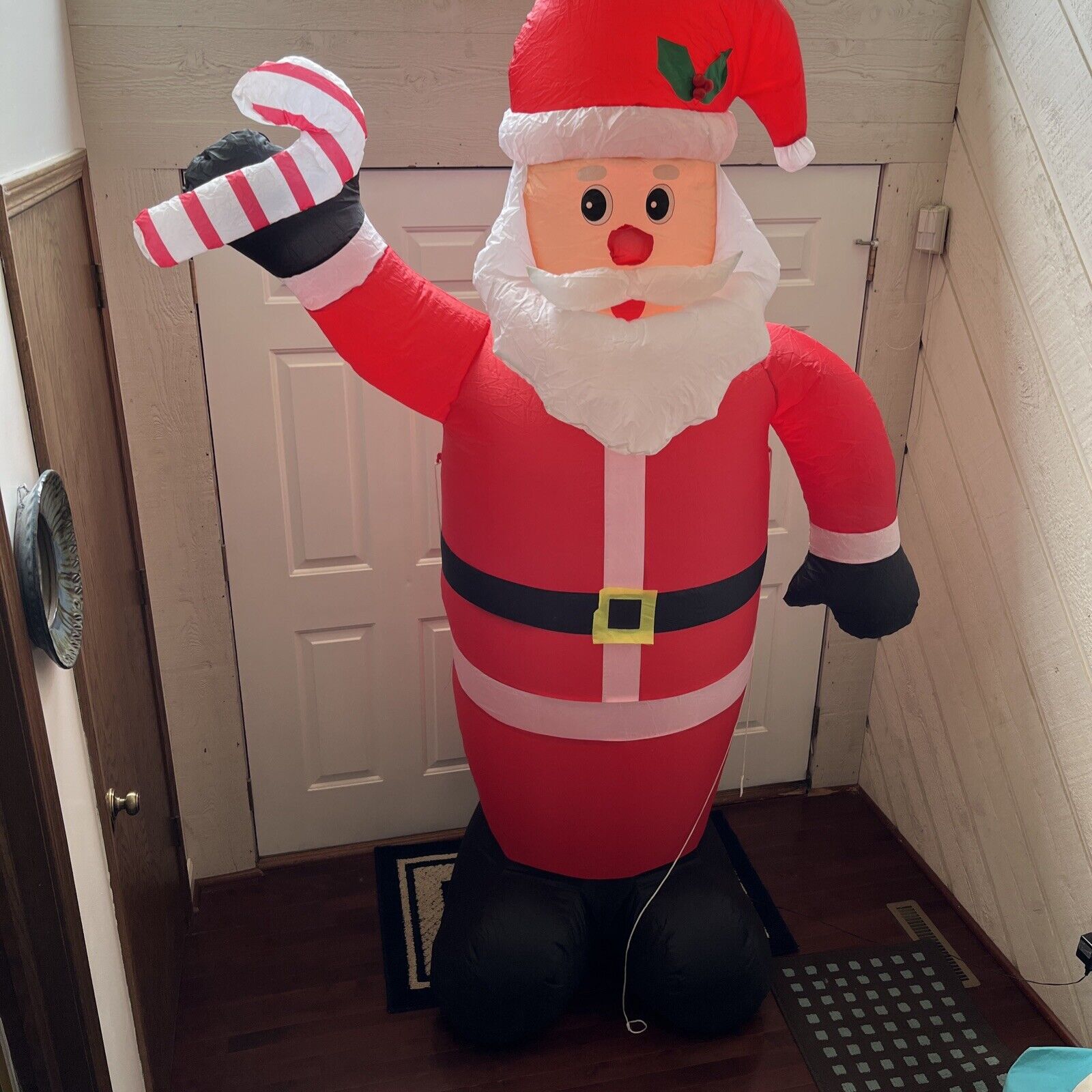 Inflatable Santa 8ft Tall Light Up LED Indoor/Outdoor Tested/Works