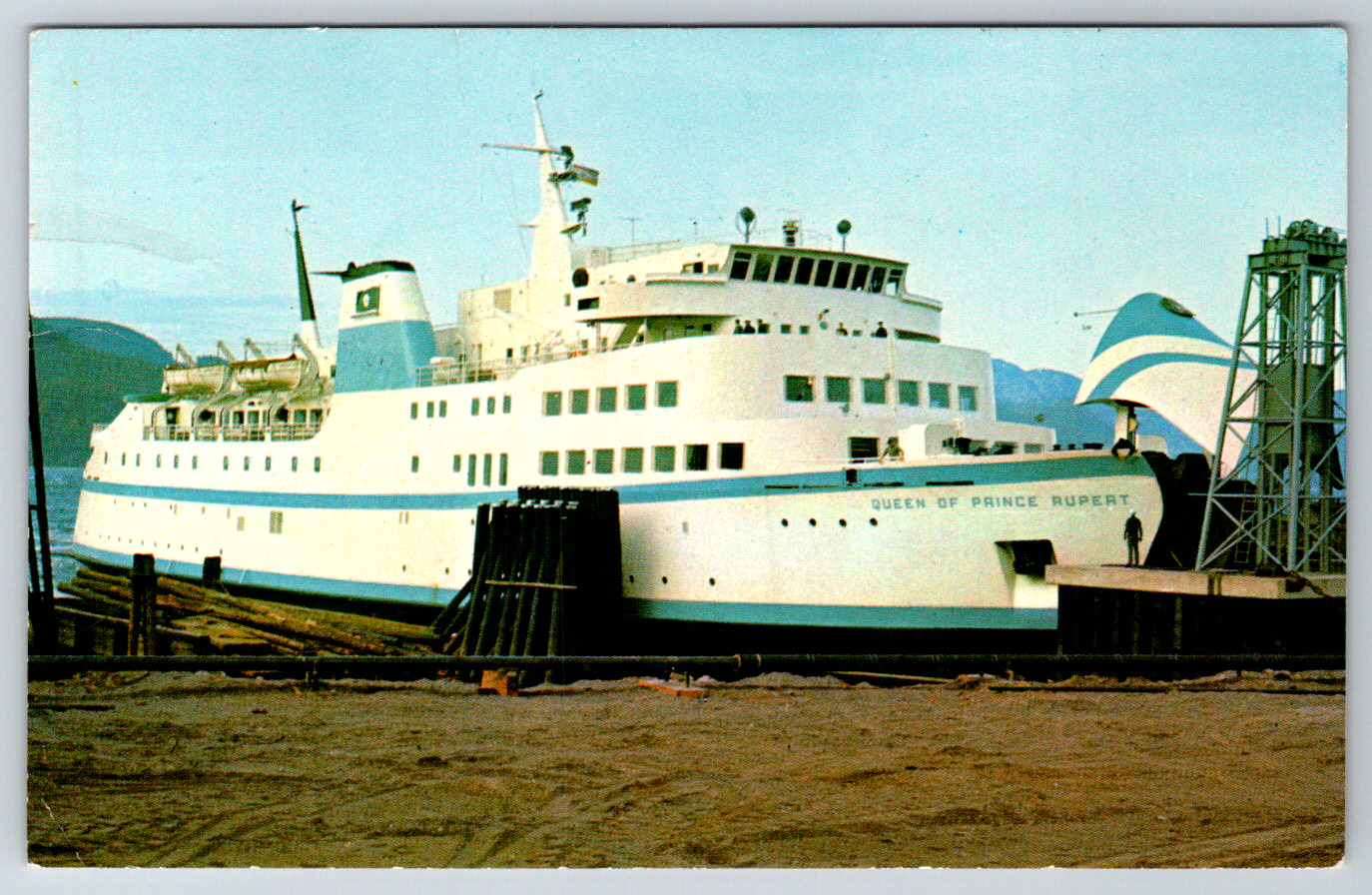 c1960s MV Queen Prince Rupert Victoria BC Canada Vintage Postcard