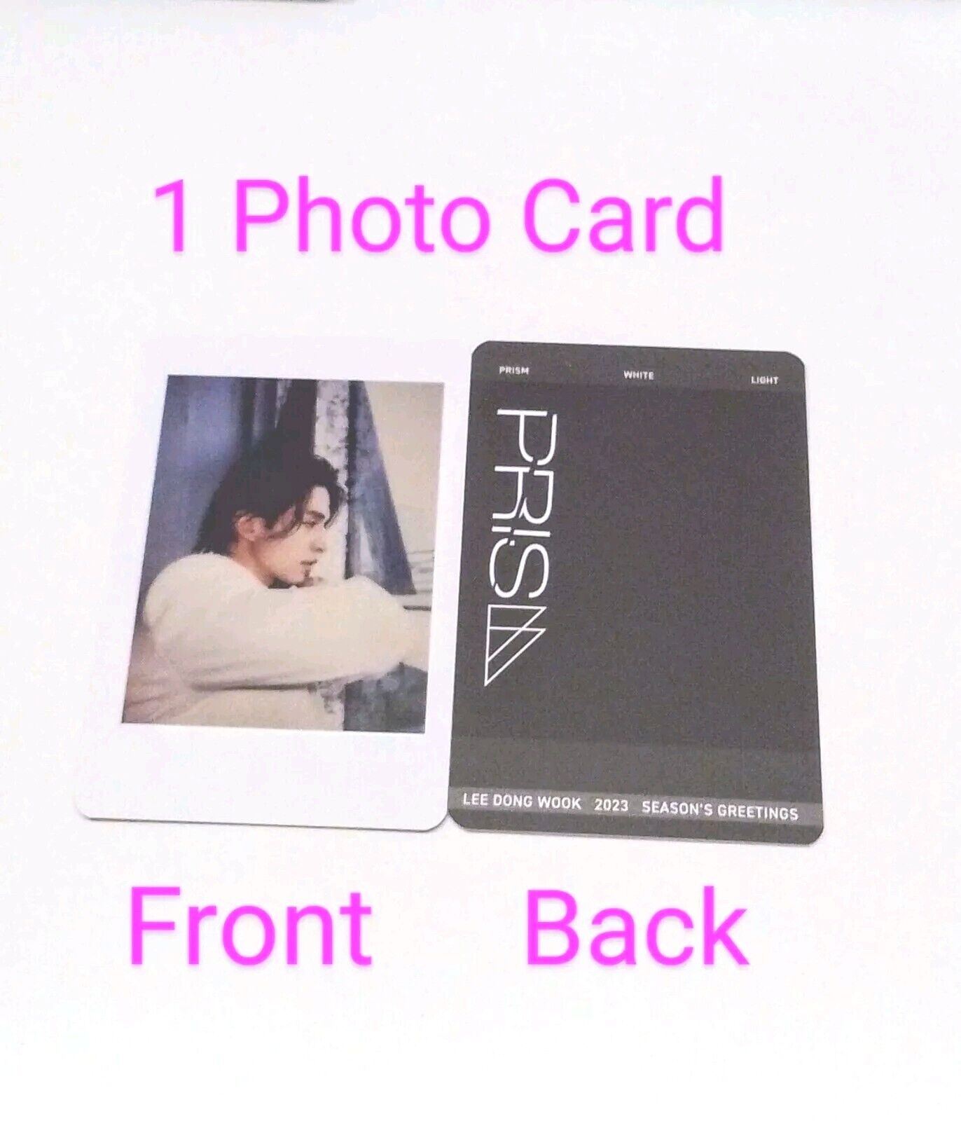 LEE DONG WOOK 'SEASONS GREETINGS PRISM 2023  PHOTO CARD #1(BL)🖤(⁠*⁠˘⁠︶⁠˘⁠*⁠)⁠