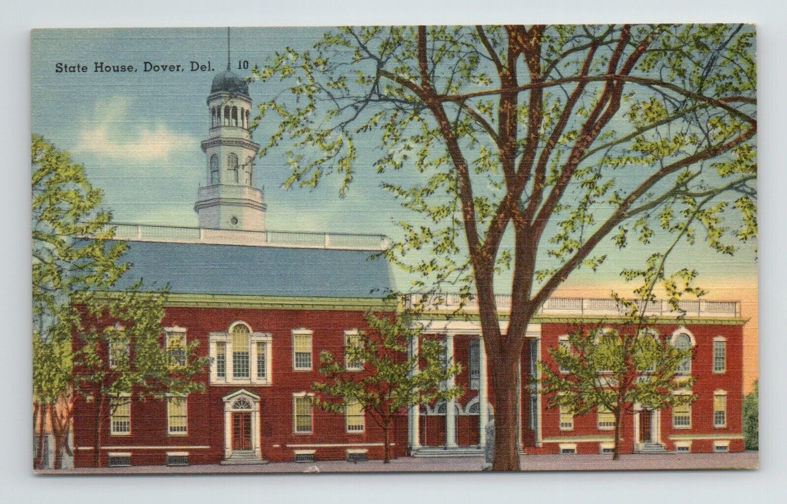 Dover Green Historic District Delaware State House Capitol VTG DE Postcard