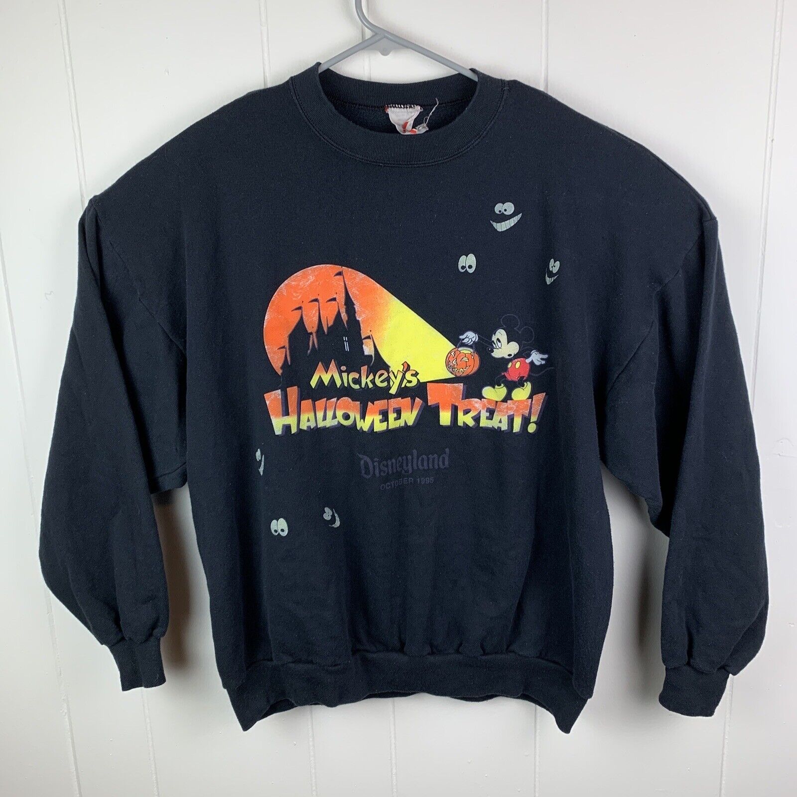 Vintage 1995 Disneyland Mickey\'s Halloween Treat Sweatshirt Disney One Size