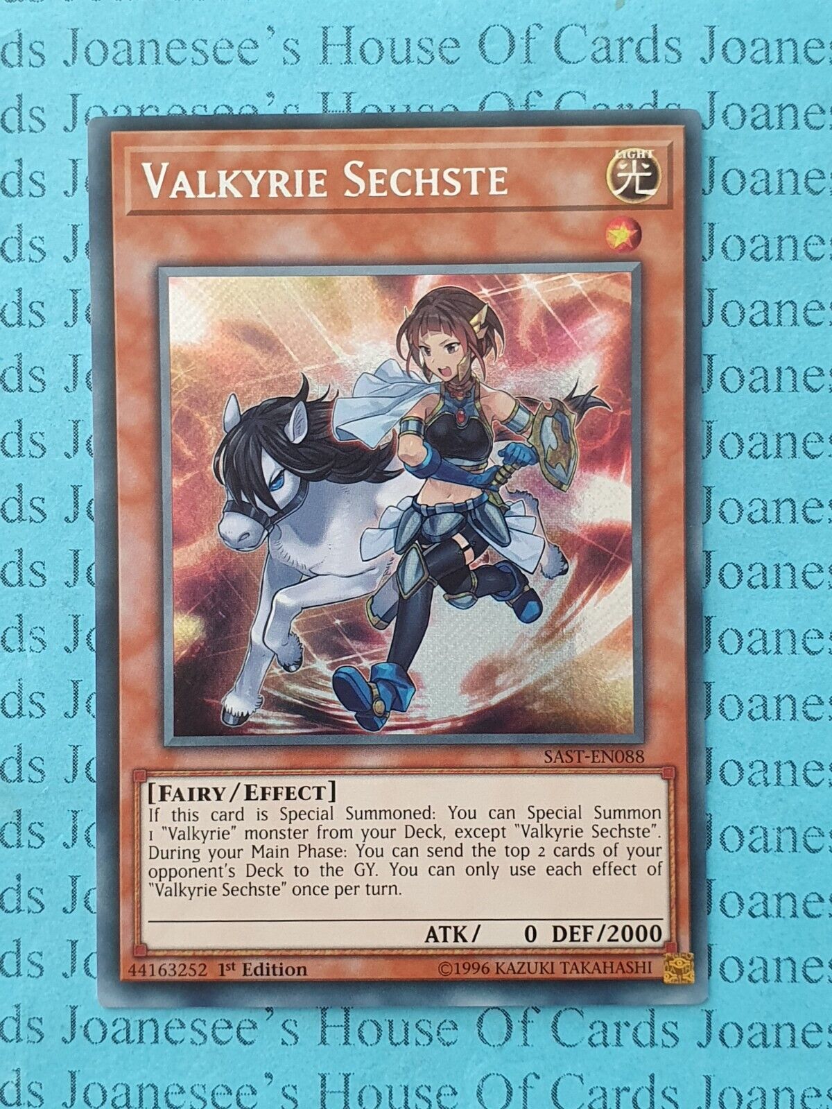 SAST-EN088 Valkyrie Sechste Secret Rare Yu-Gi-Oh Card 1st Edition New