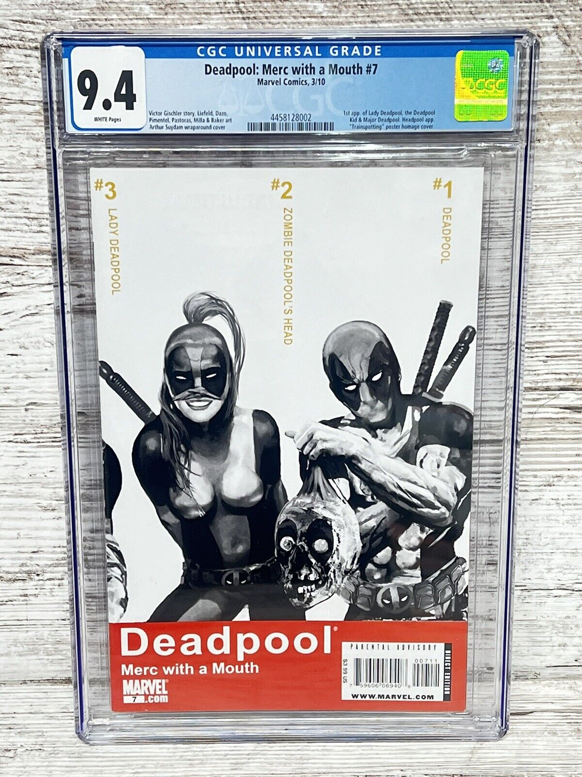 Deadpool: Merc with a Mouth #7 CGC 9.4 NM 1st Appearance of Lady Deadpool MCU