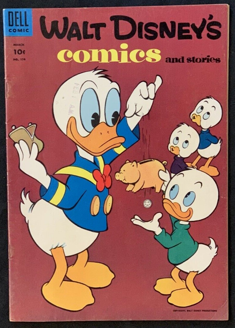 Walt Disney's Comics and Stories #174 Dell 1955 Donald Duck and Barks Art