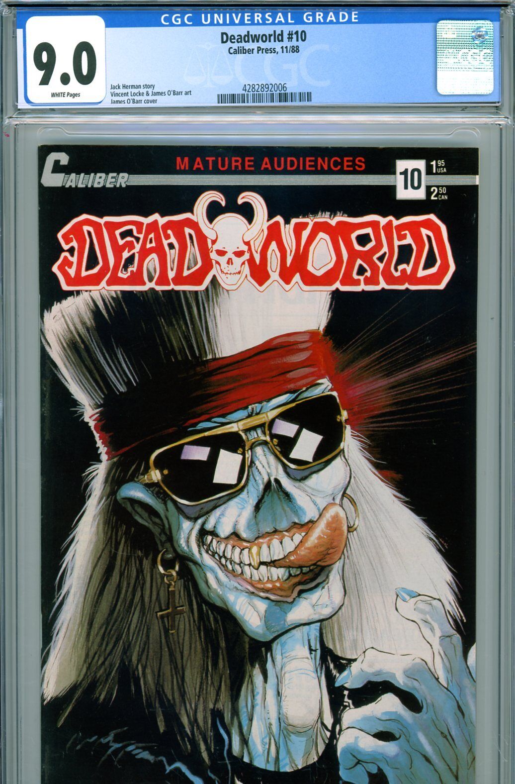 Deadworld #10 CGC GRADED 9.0 - O\'Barr art/cover - Herman story - Caliber Press