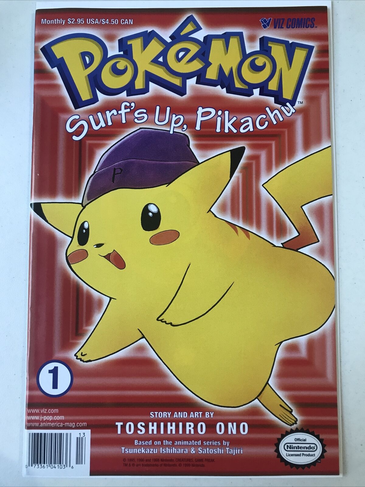 Pokemon Surf’s Up Pikachu 1, Viz 1999, 1st Print