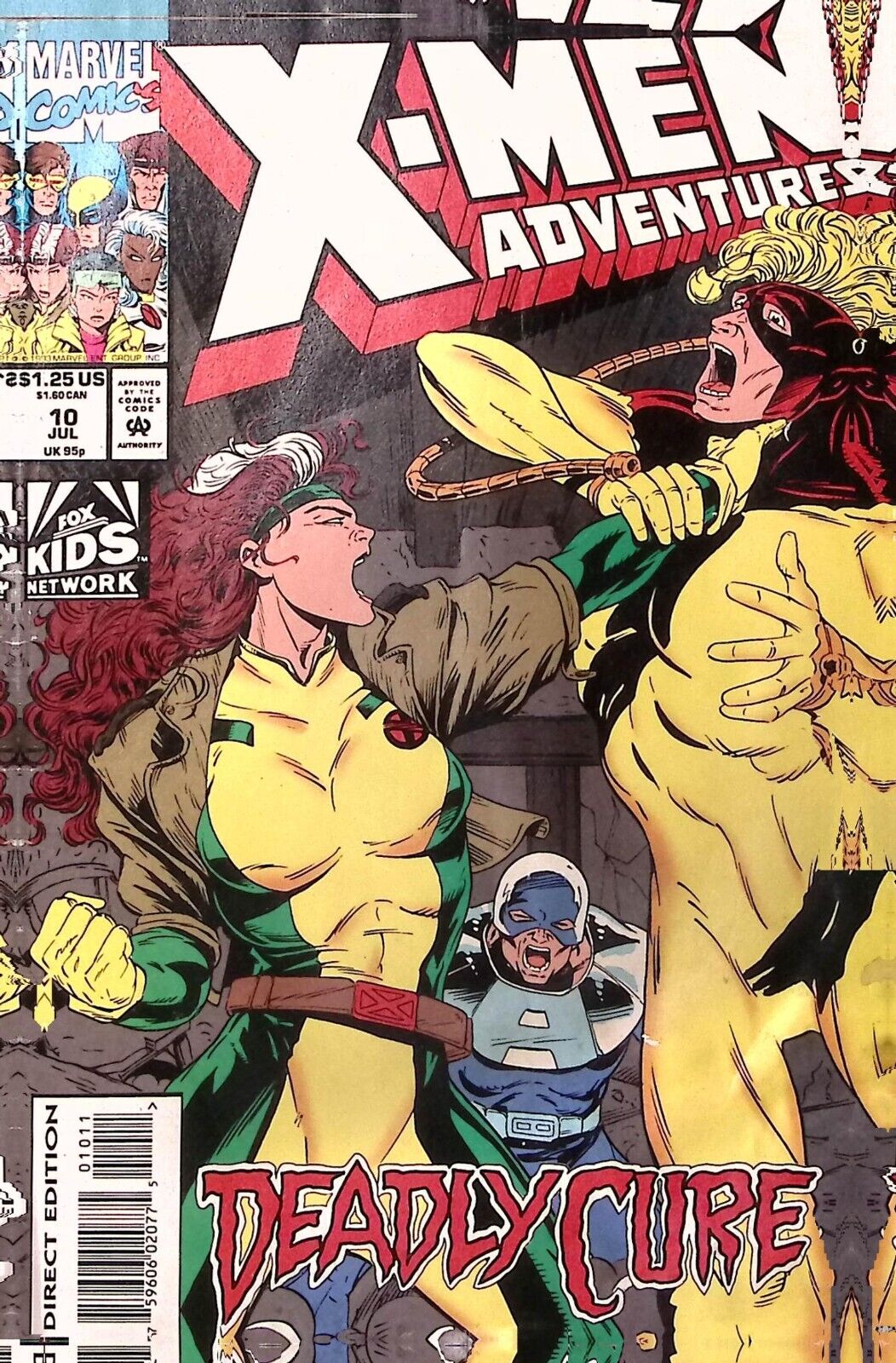 1993 X-MEN ADVENTURES #10 JULY DEADLY CURE MARVEL COMICS Z2194