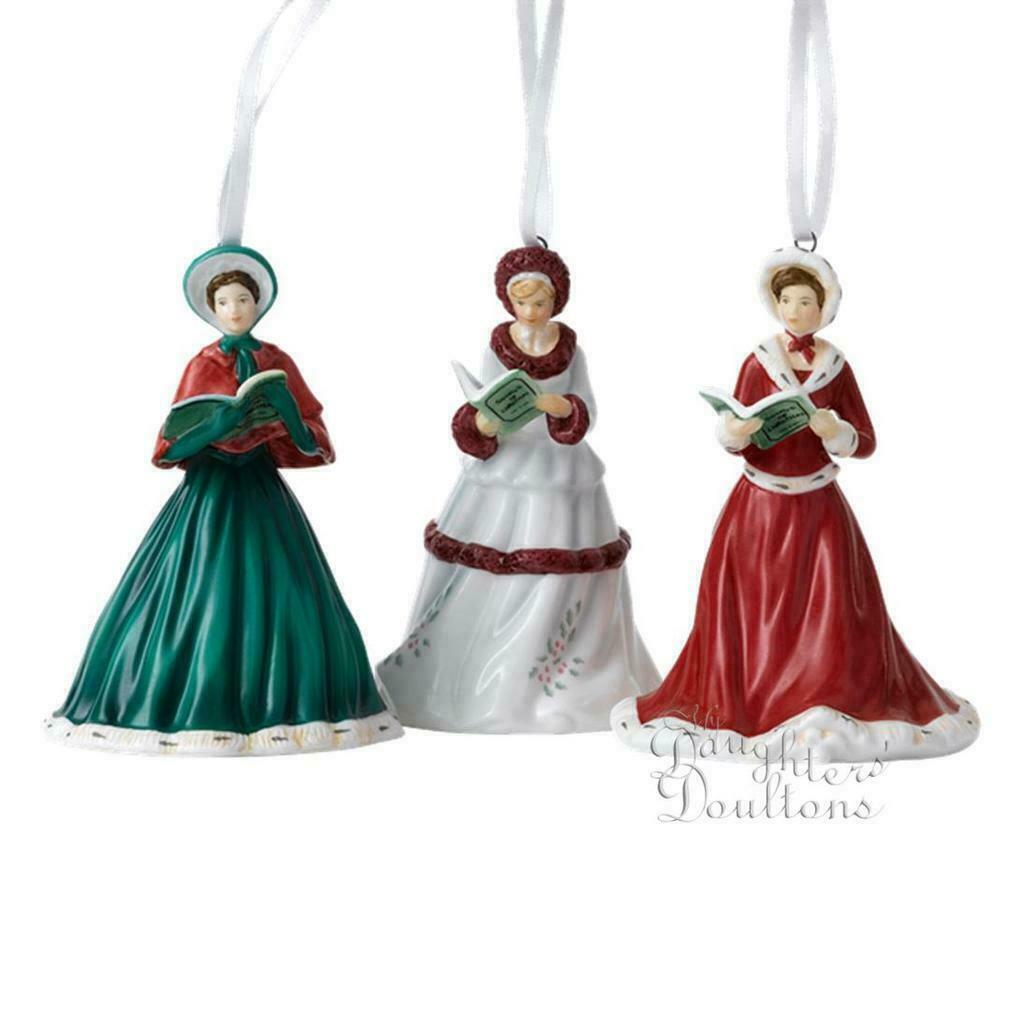 Royal Doulton Songs of Christmas Set of Three Tree Ornaments New in Box