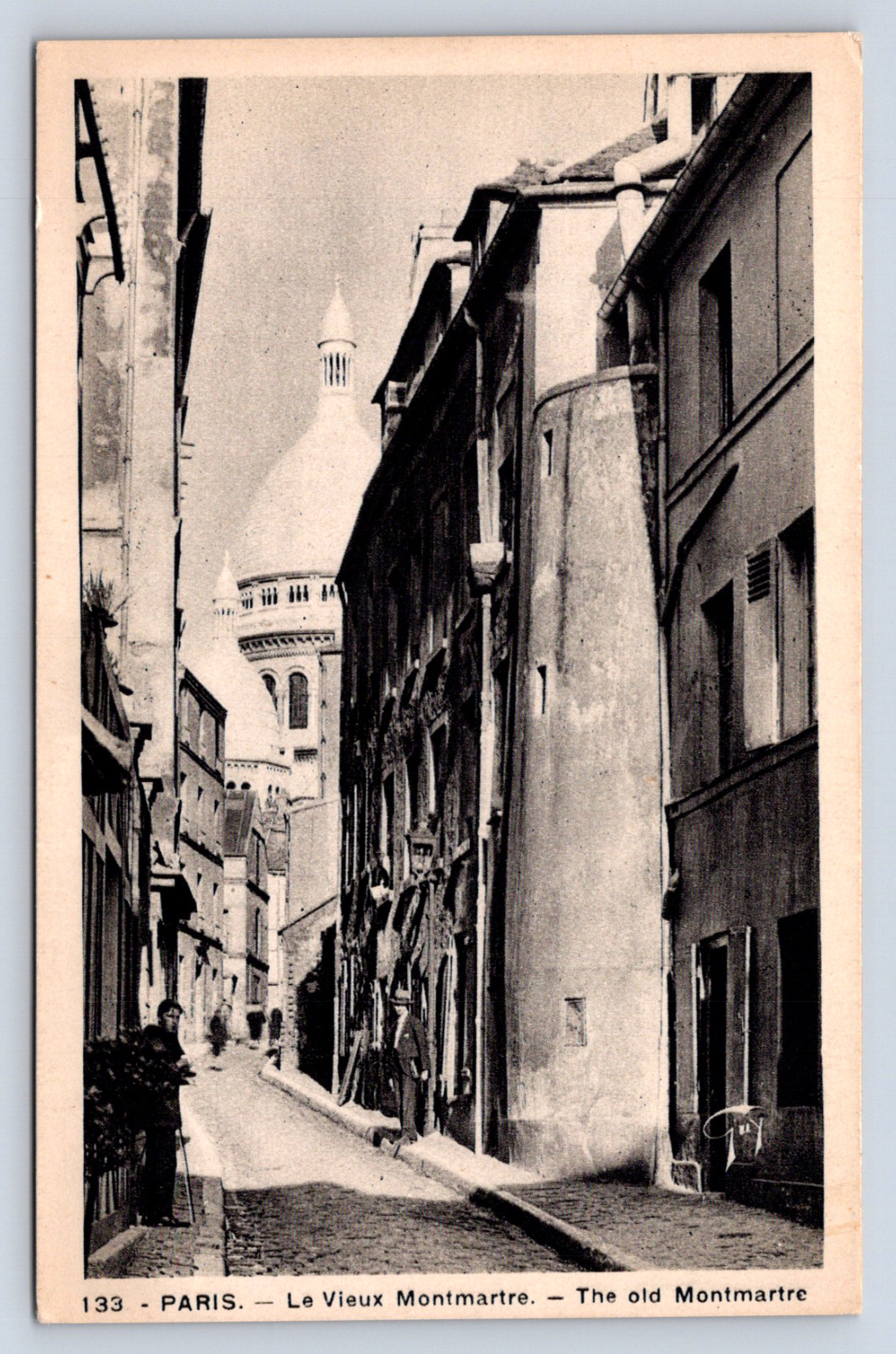 Vintage Postcard PARIS. - Le Vieux Montmartre. - The old Montmartre