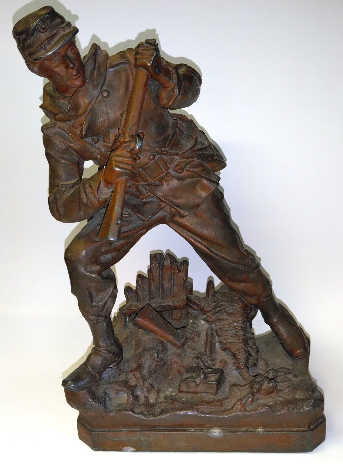 Franco-Prussian War French Military Sculpture by Aristide-Onsime Croisy WWI WW1