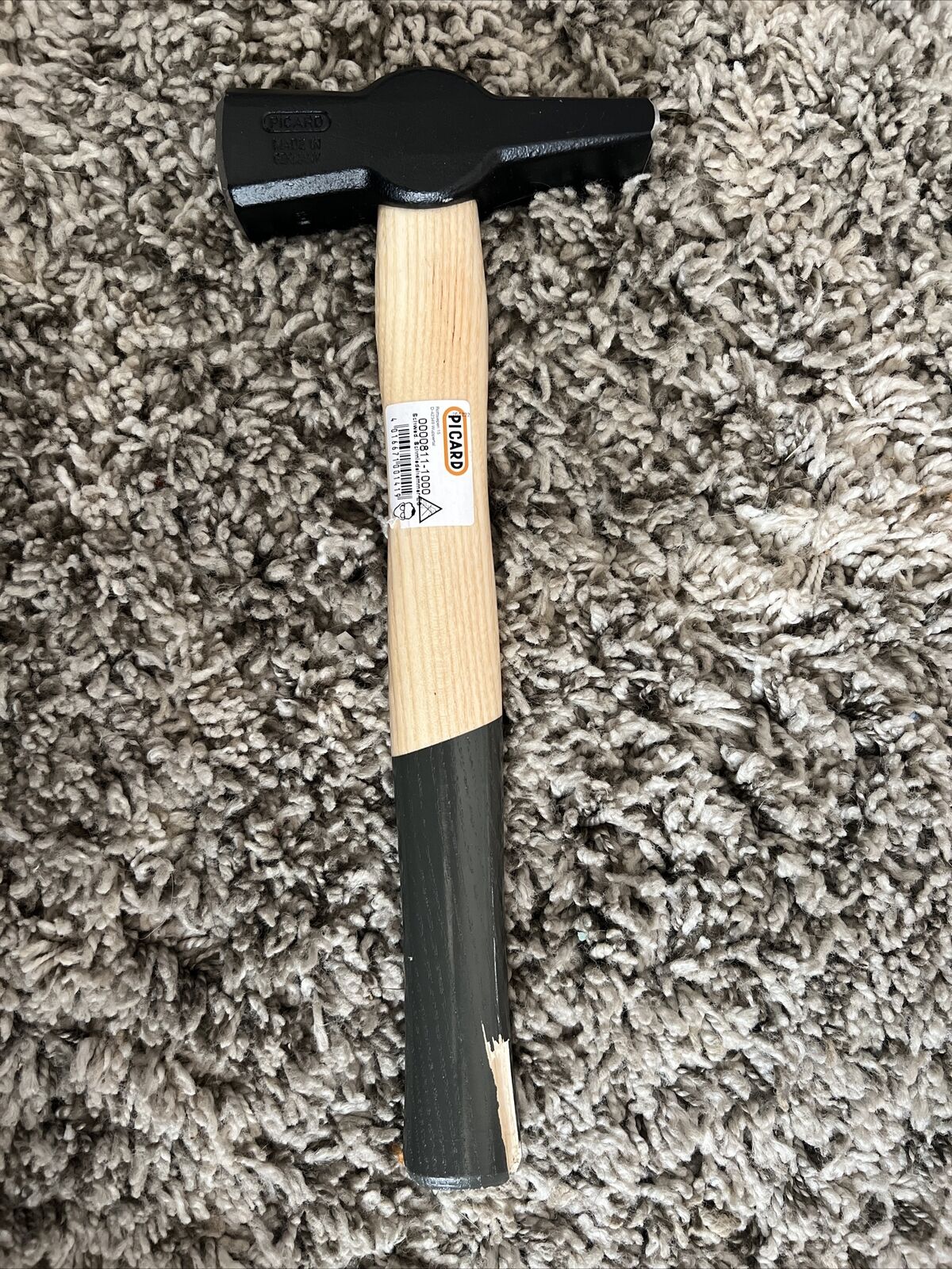 Picard Blacksmith Hammer, 2.2lb. 1000g Swedish Design (Small Wood Chipped)