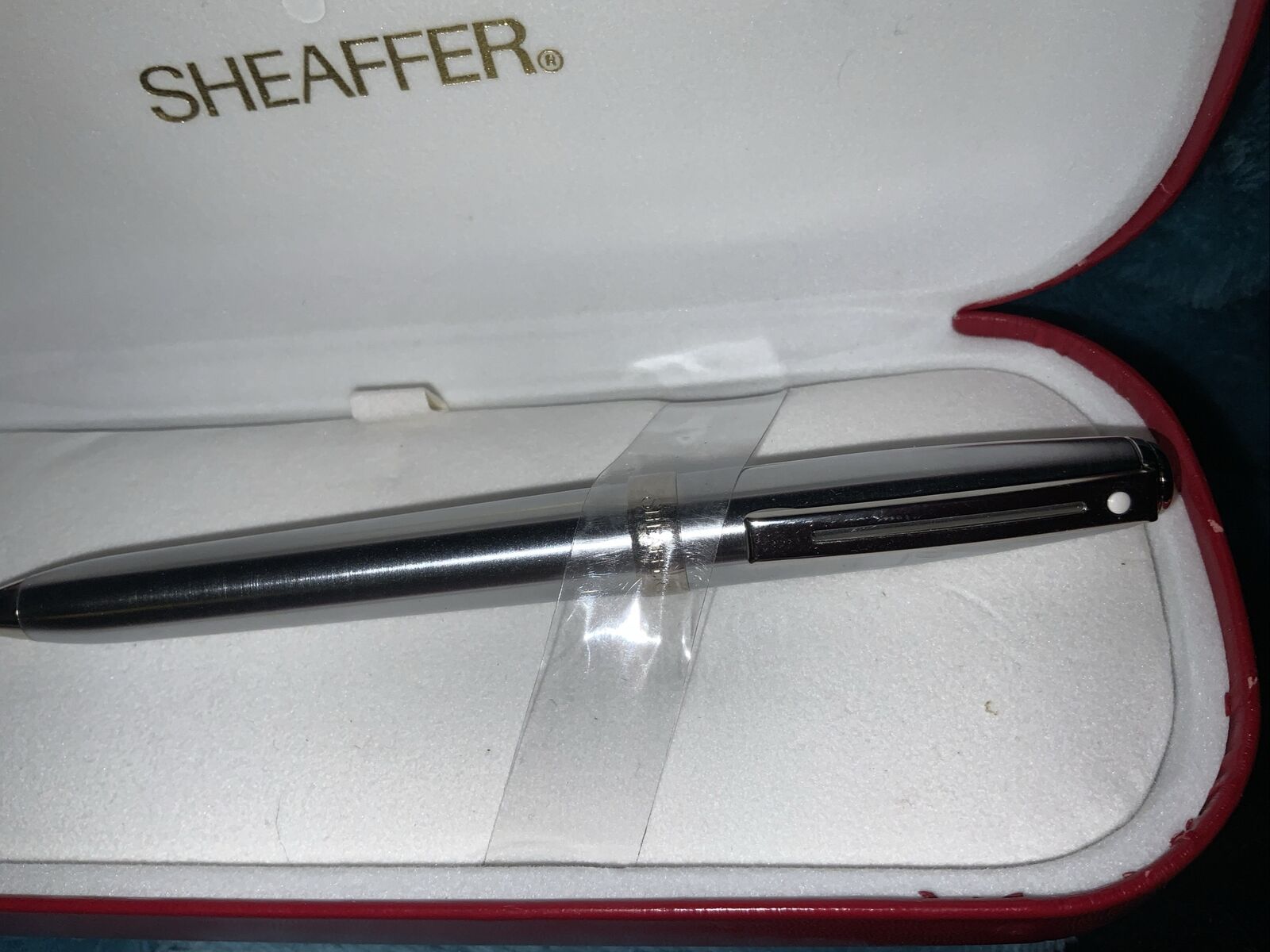 Sheaffer Vintage White Dot Prelude Silver Swissotel Color Ball Pen USA