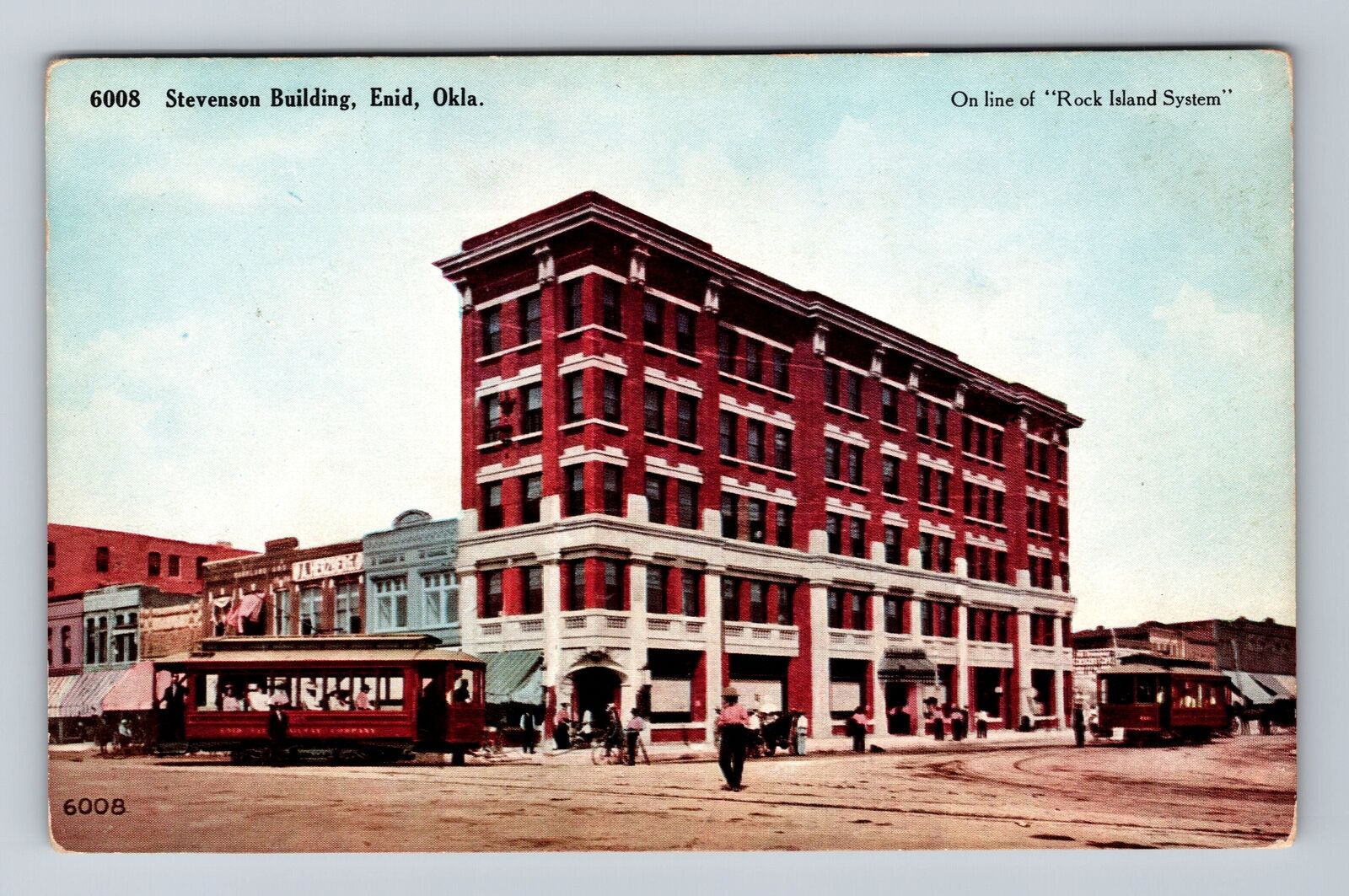 Enid OK-Oklahoma, Stevenson Building, Souvenir, Antique, Vintage Postcard