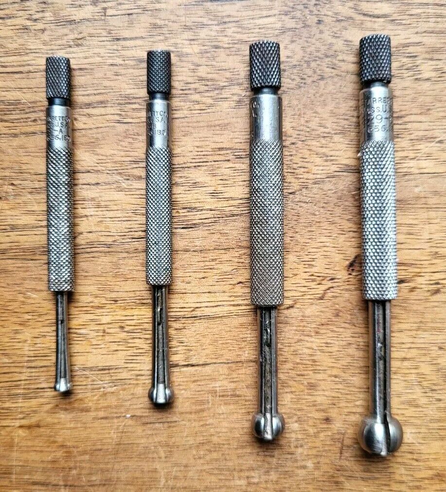 Vintage  L.S. Starrett. No. 829 (A-D)  Small  Hole Gages Machinist Tools USA