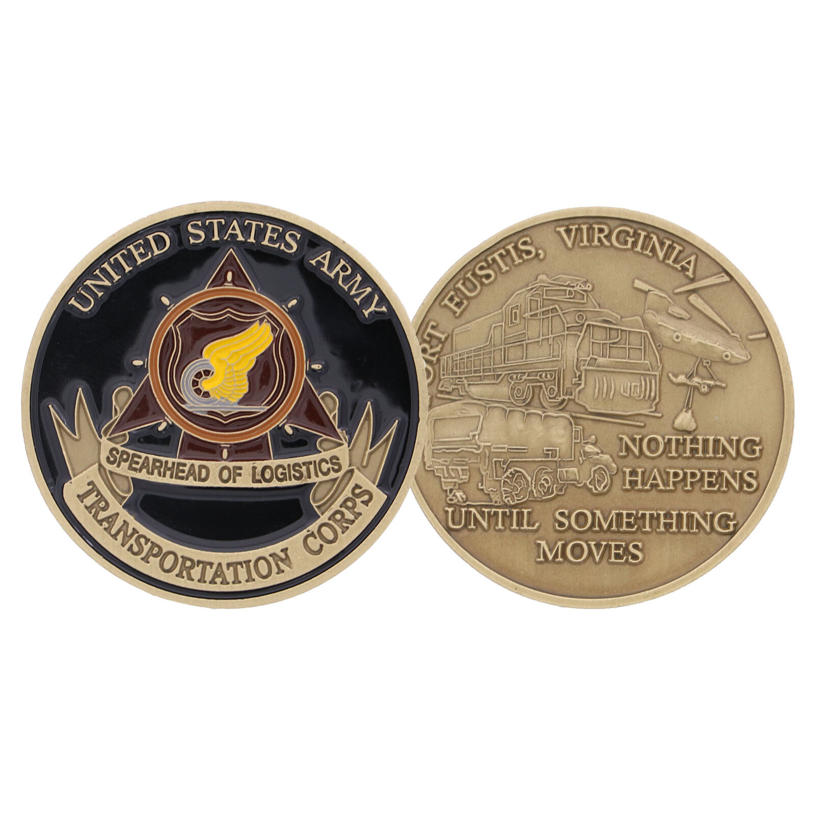 US Army Transportation Corps Fort Eustis Challenge Coin