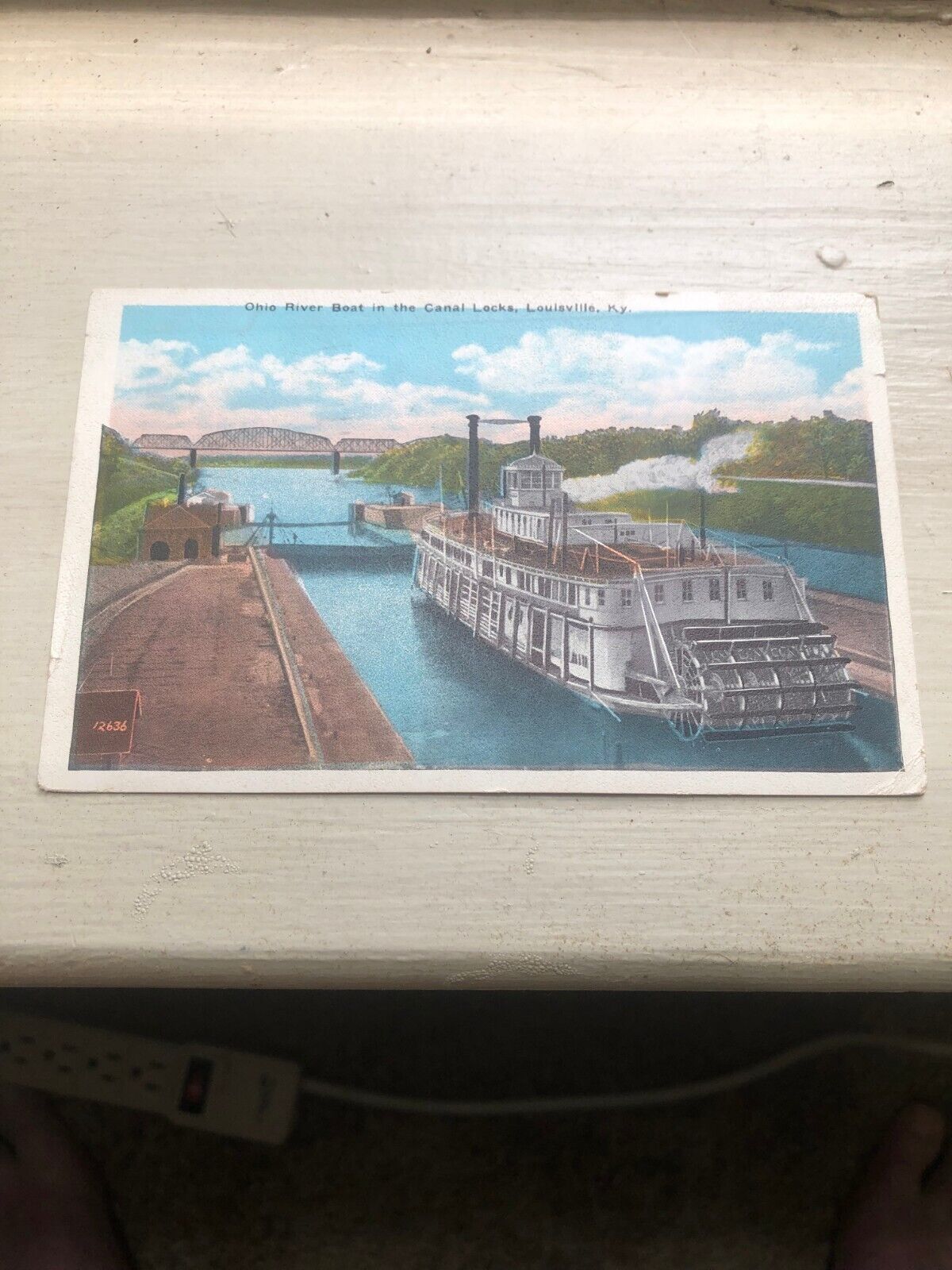 Ohio River Boat In Canal Locks Louisville Kentucky
