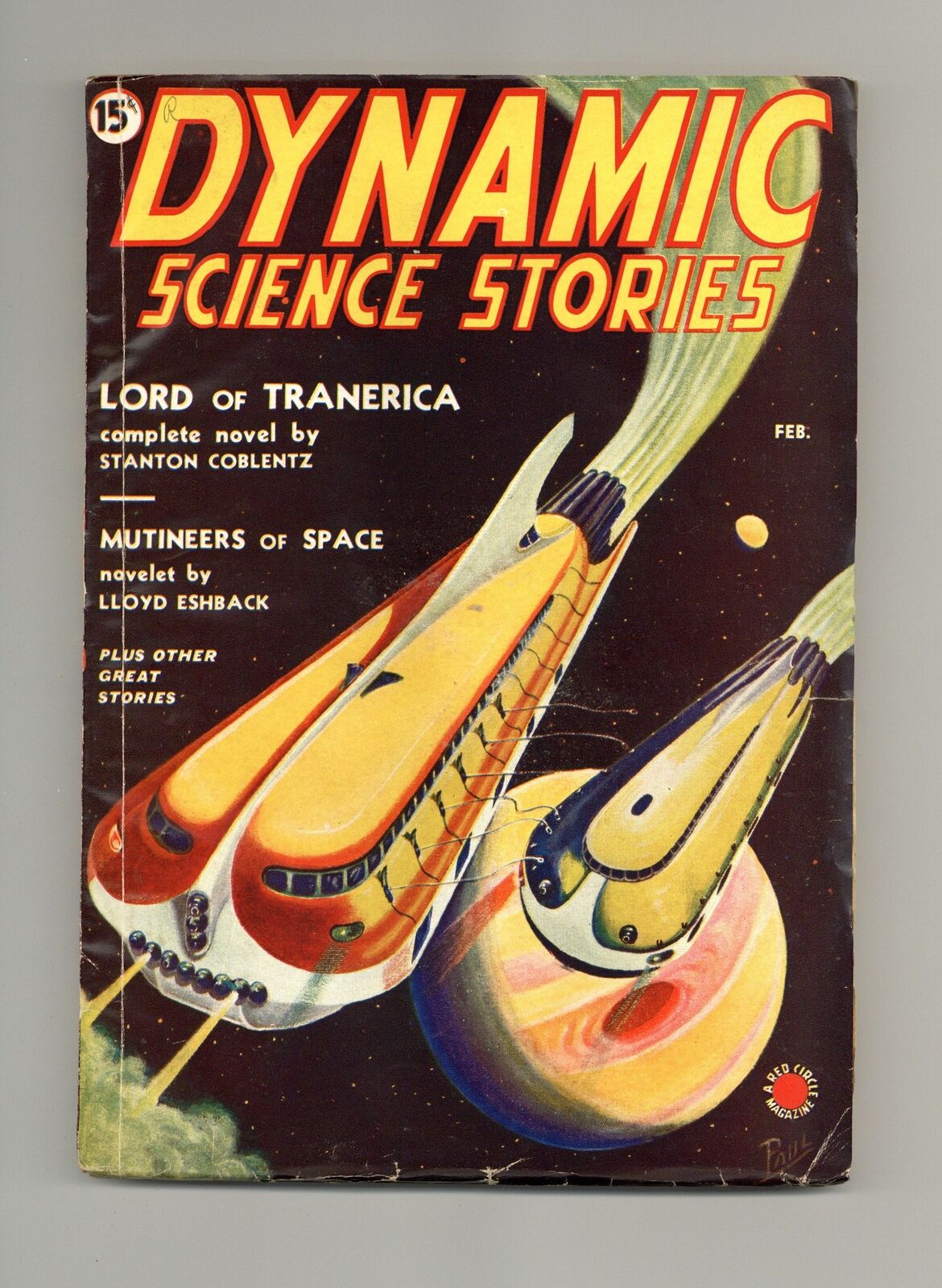Dynamic Science Stories Pulp Feb 1939 Vol. 1 #1 VG