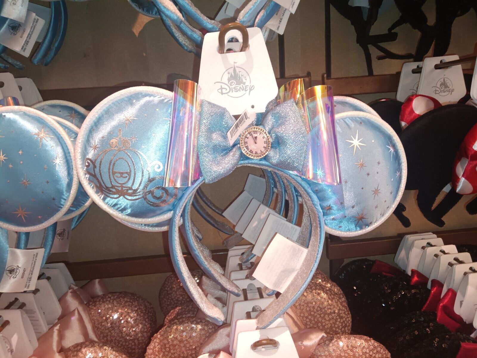 2024 Disney Parks Cinderella Midnight Carriage Minnie Ears Headband. Ship In Box