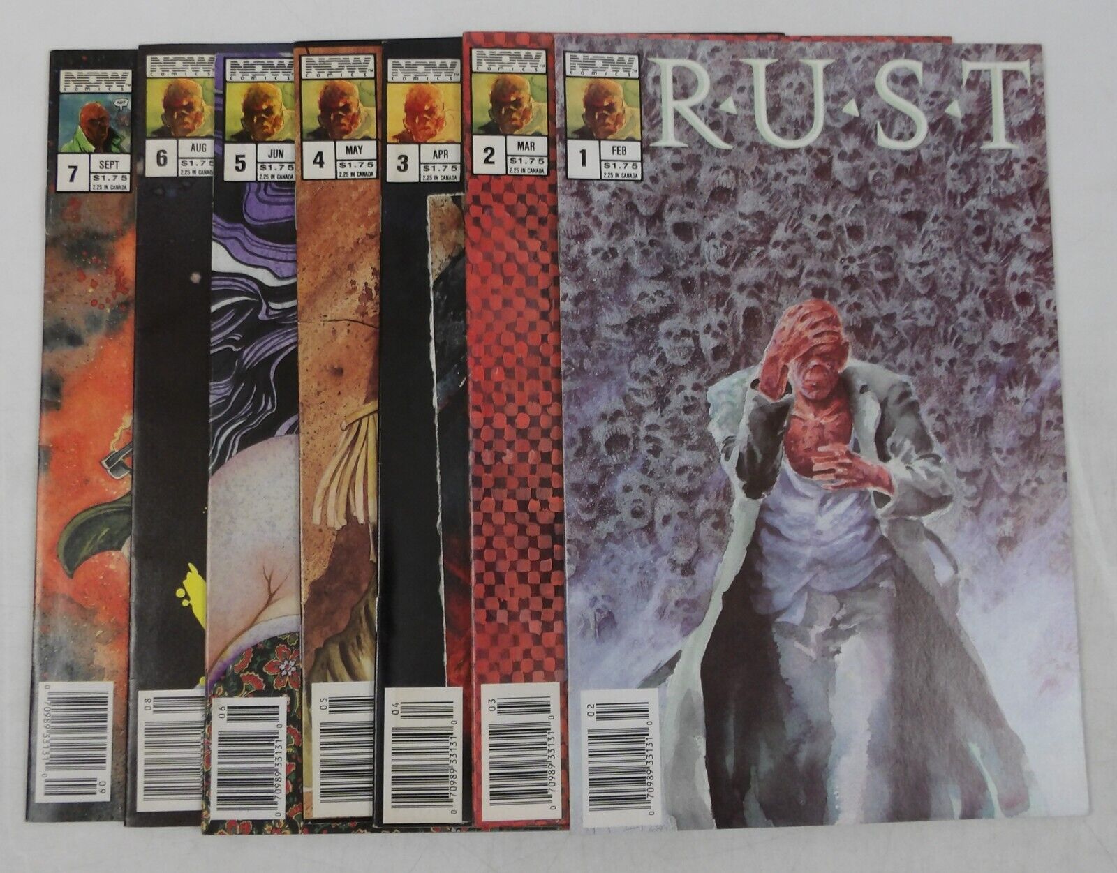 Rust Vol. 2 #1-7 FN/VF complete series - NOW Comics 2 3 4 5 6 all newsstand set